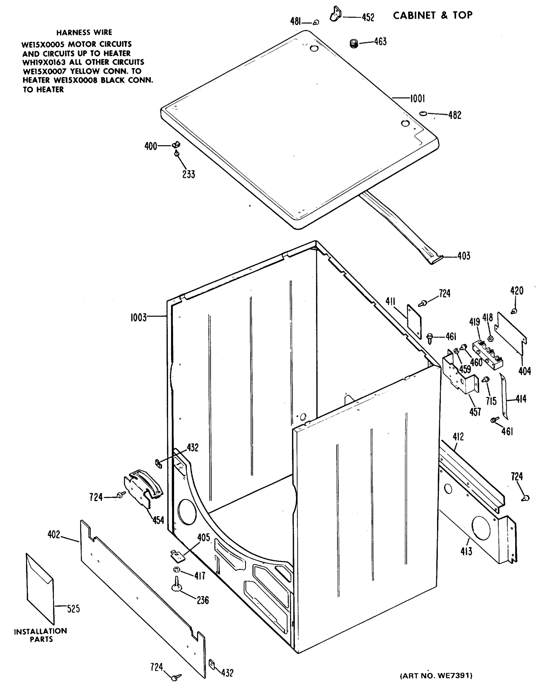 CABINET & TOP