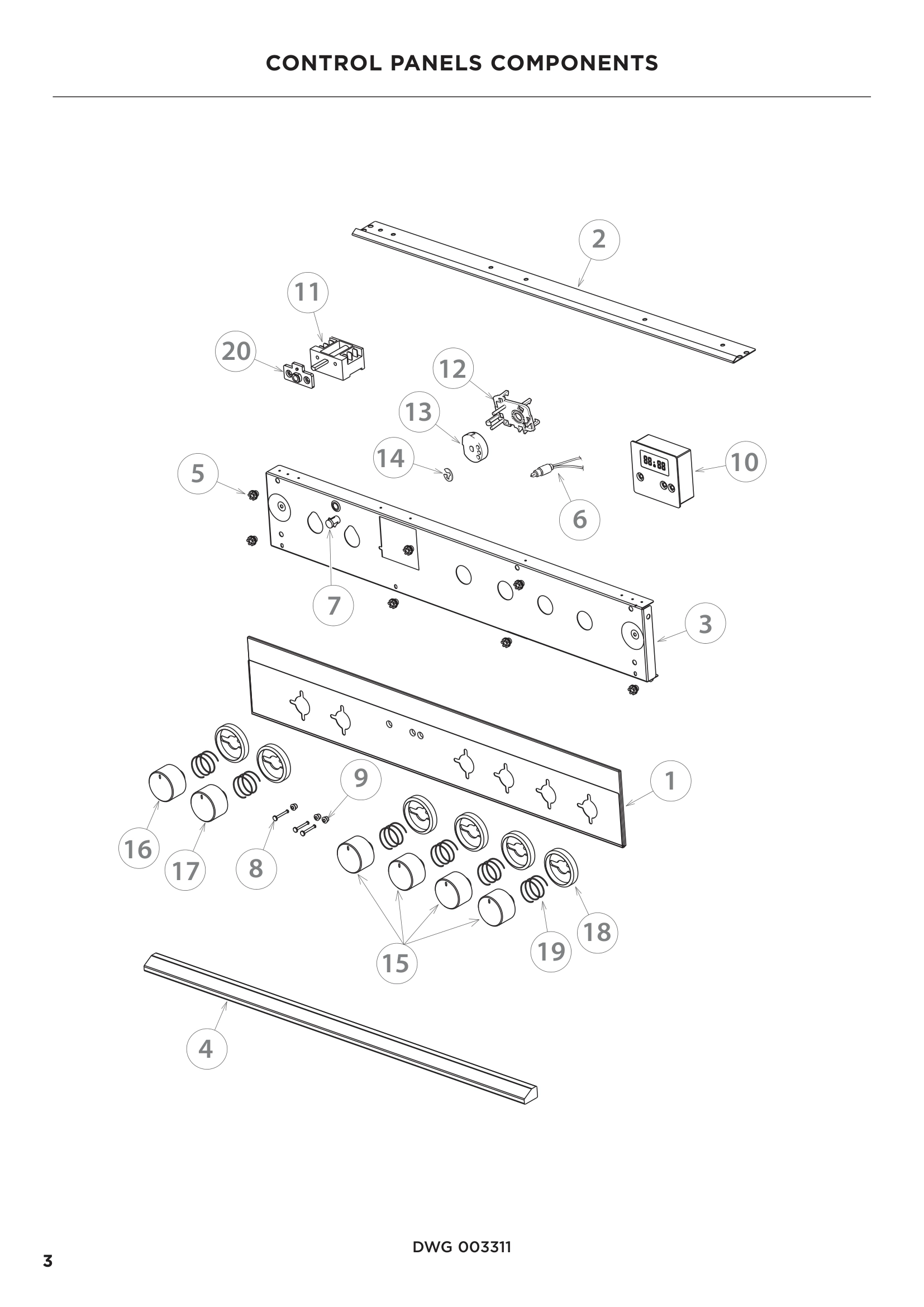 CONTROL PANELS COMPONENTS