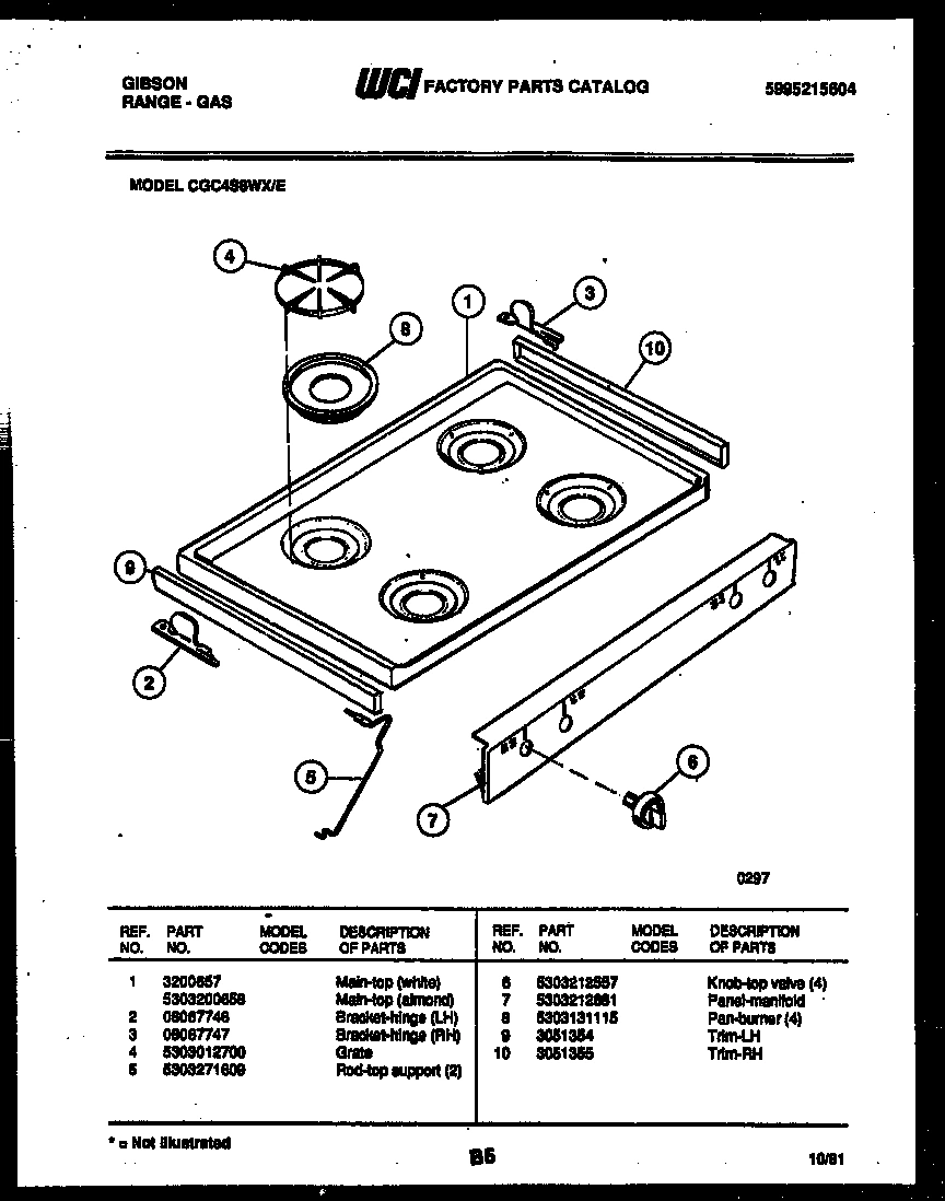 03 - COOKTOP PARTS