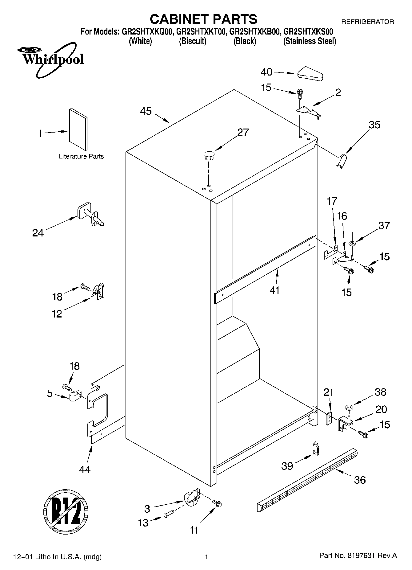 01 - CABINET, LITERATURE