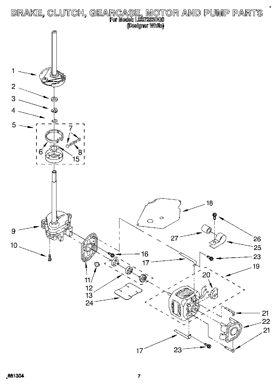 04 - BRAKE, CLUTCH, GEARCASE, MOTOR AND PUMP
