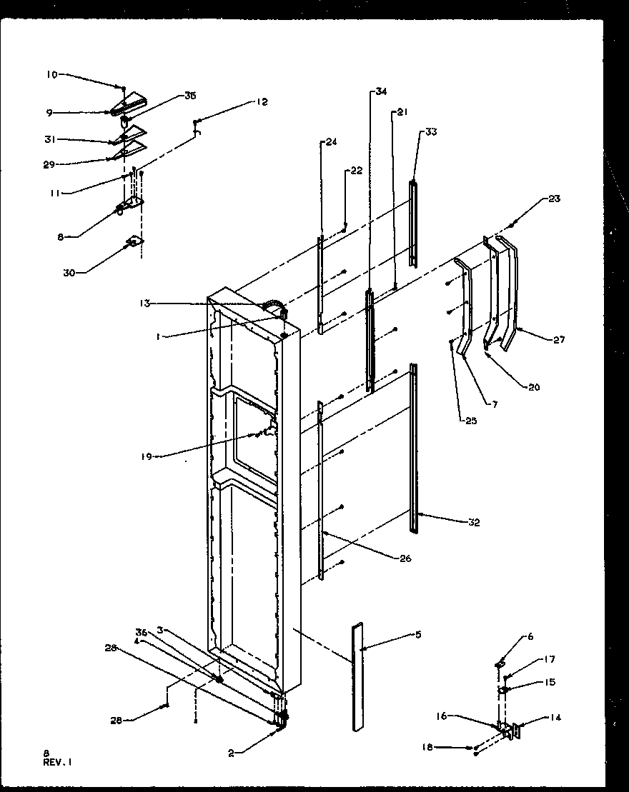 07 - FZ DOOR HINGE AND TRIM PARTS