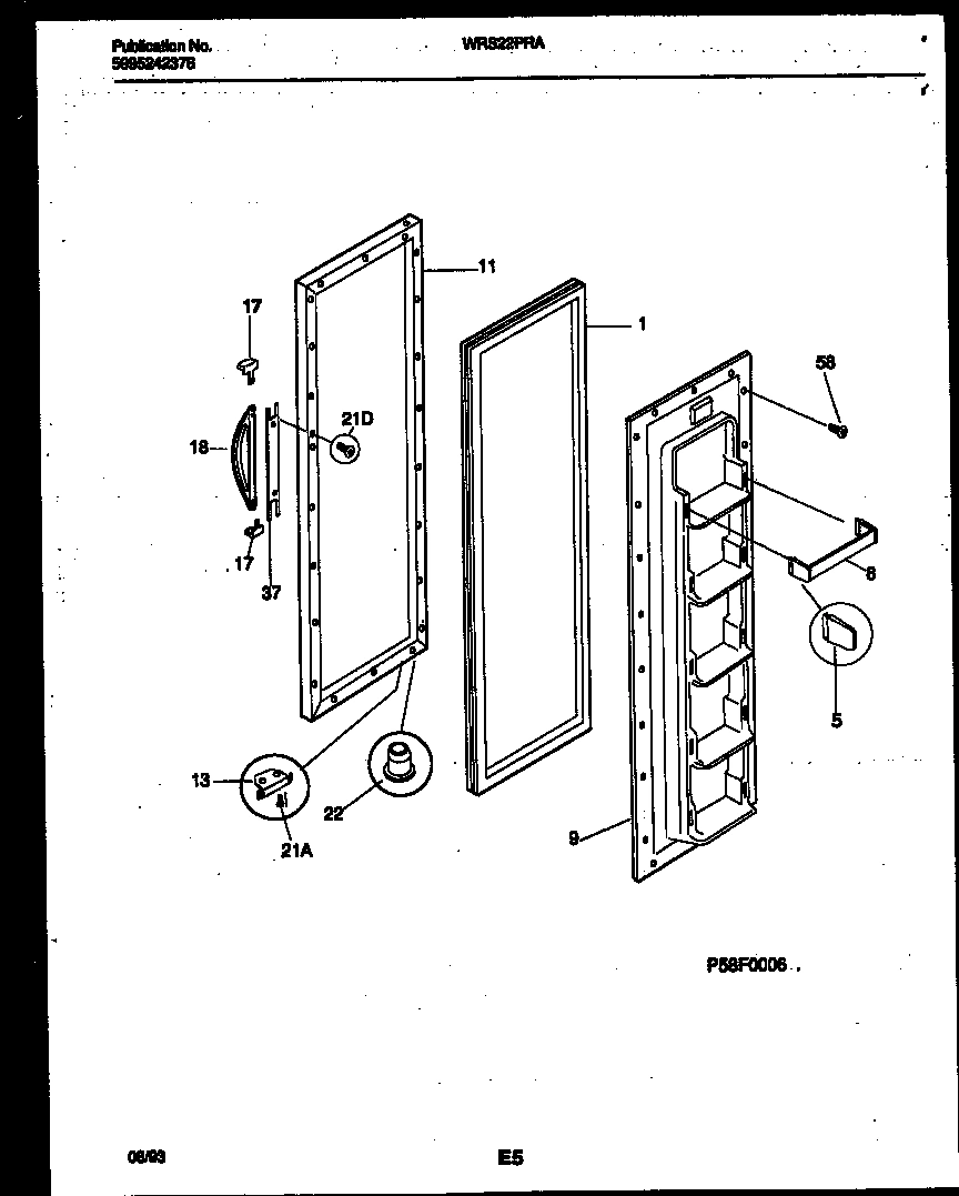 02 - FREEZER DOOR PARTS