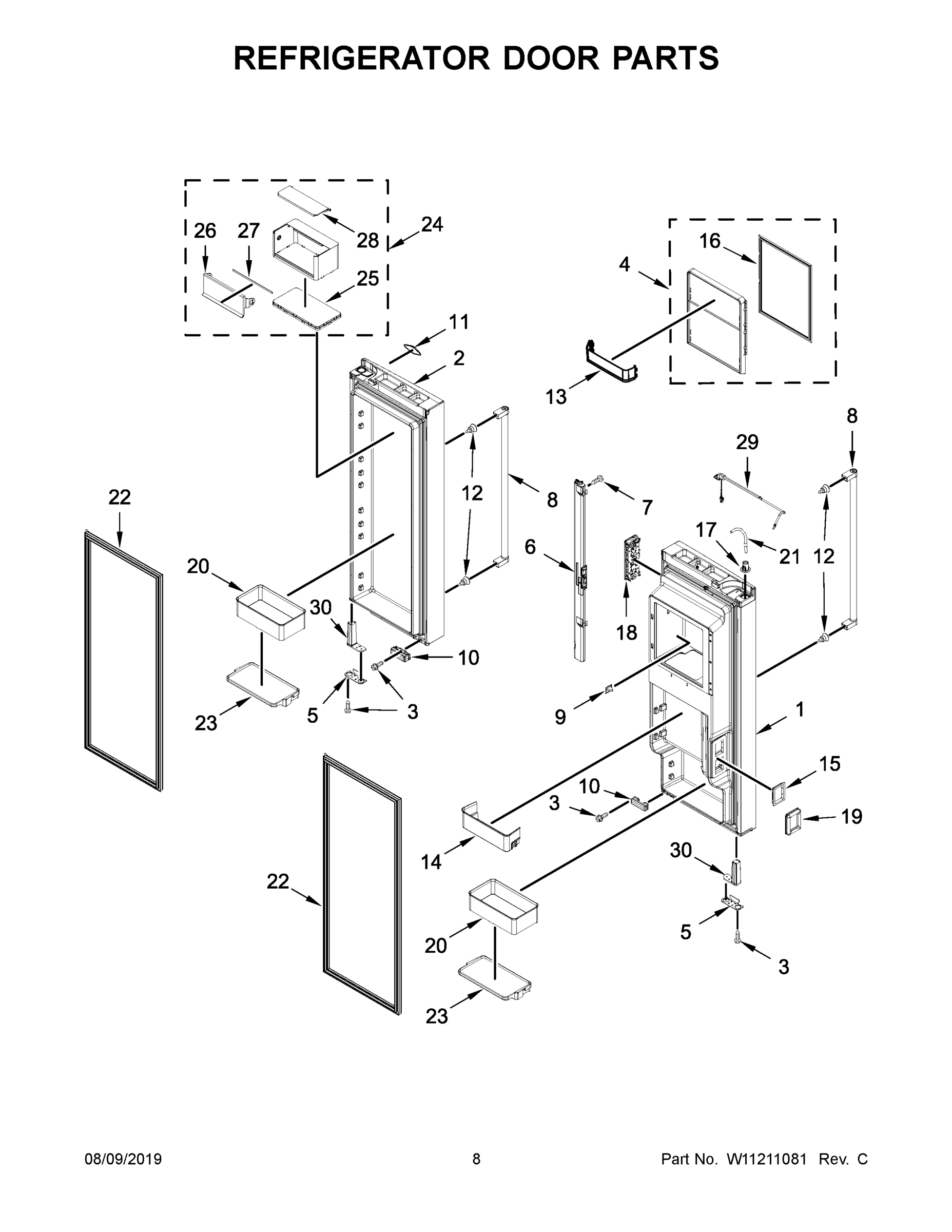 05 - REFRIGERATOR DOOR PARTS
