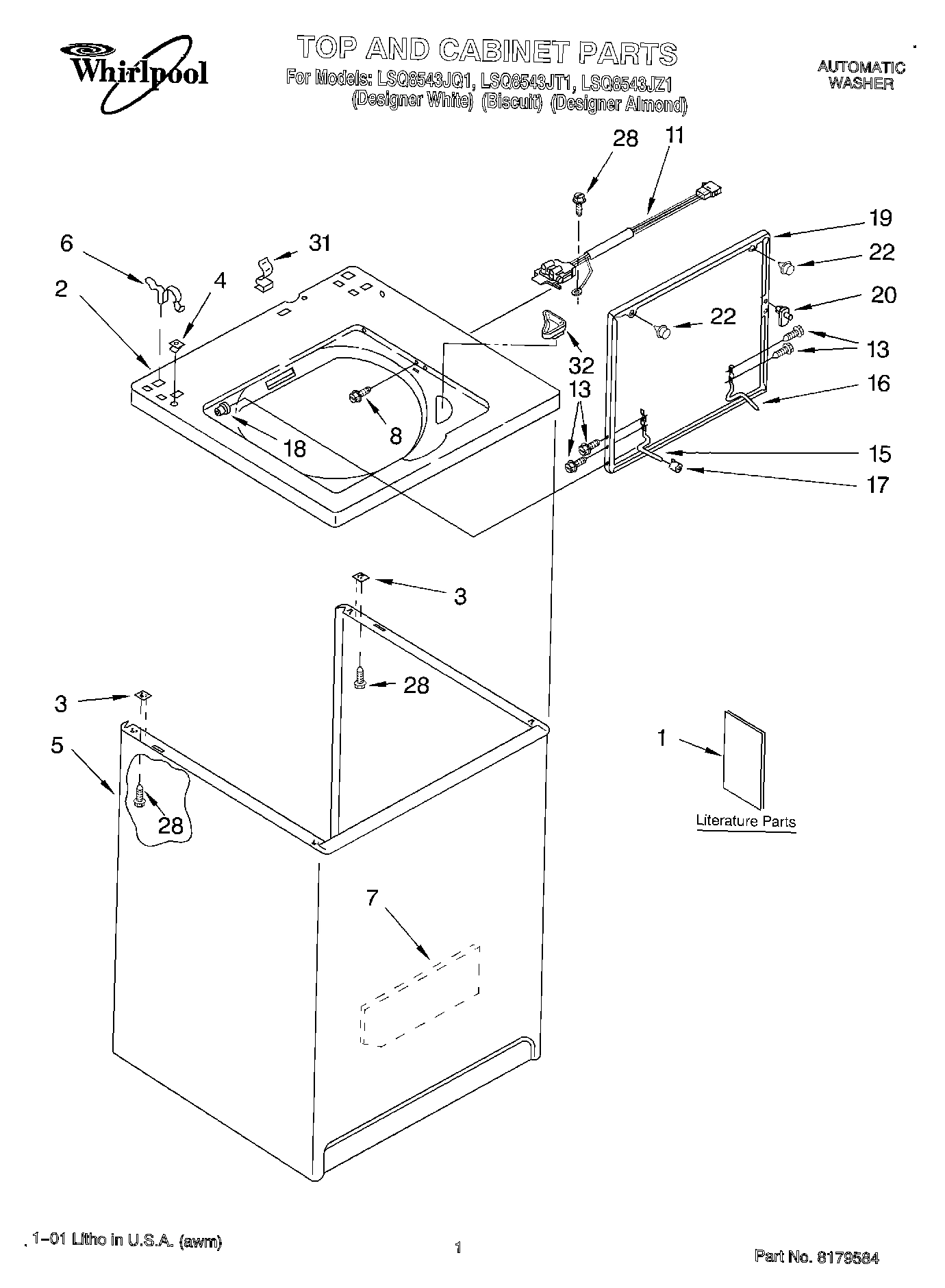 01 - TOP AND CABINET, LITERATURE
