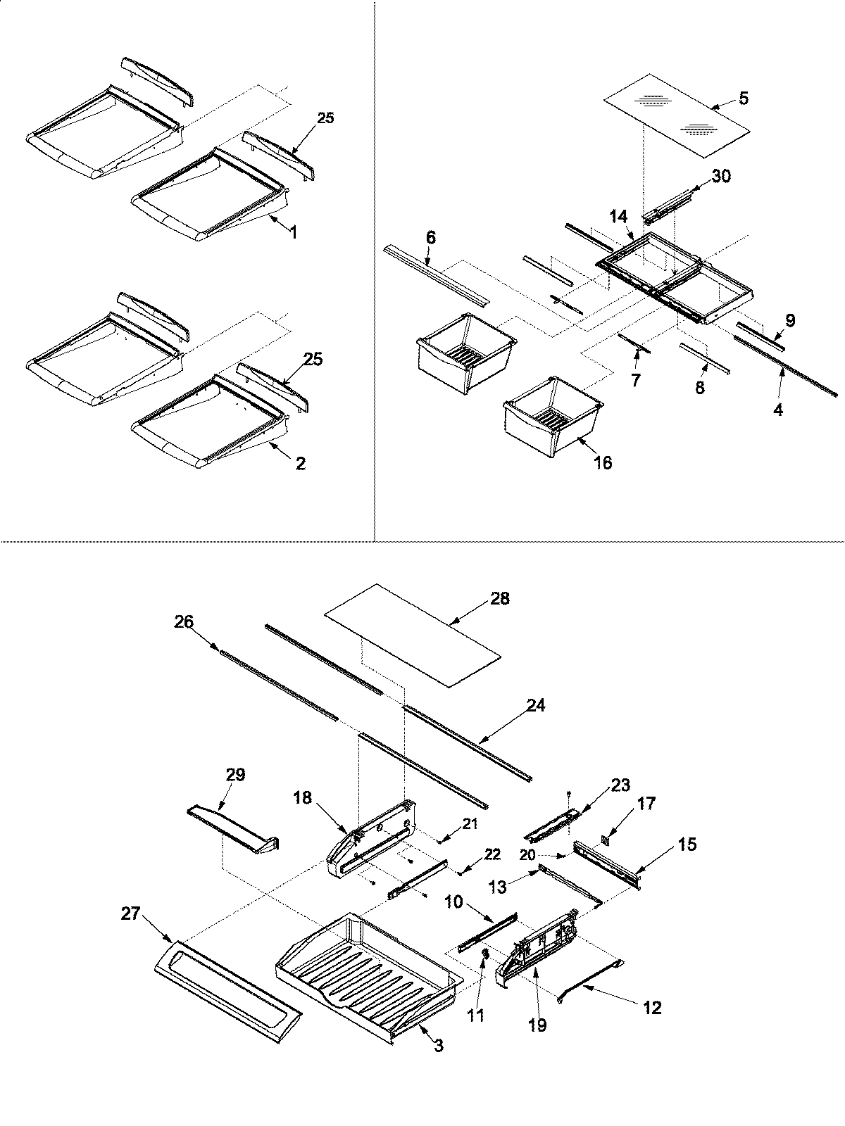 10 - REFRIGERATOR SHELVING