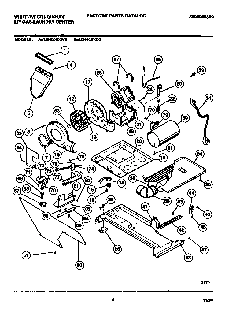 03 - DRYER - MOTOR, BLOWER, BELT