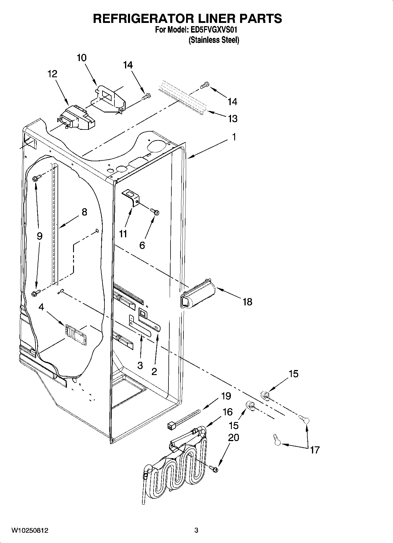 02 - REFRIGERATOR LINER PARTS