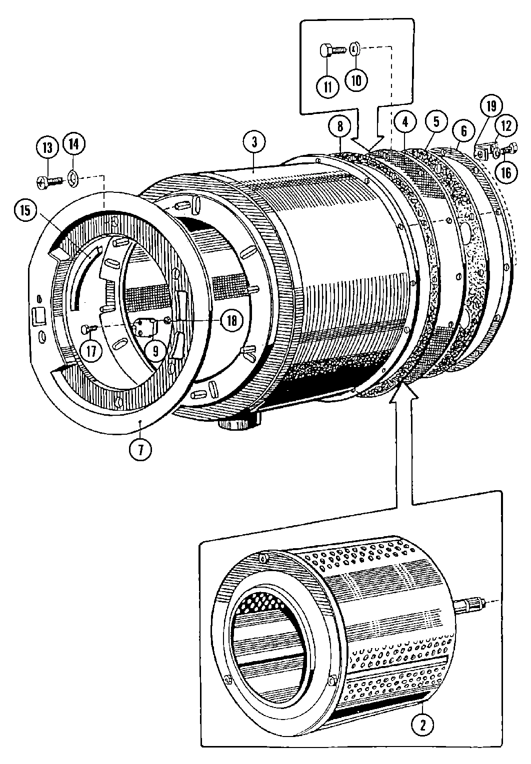 07 - BASKET & OUTER SHELL ASSEMBLY
