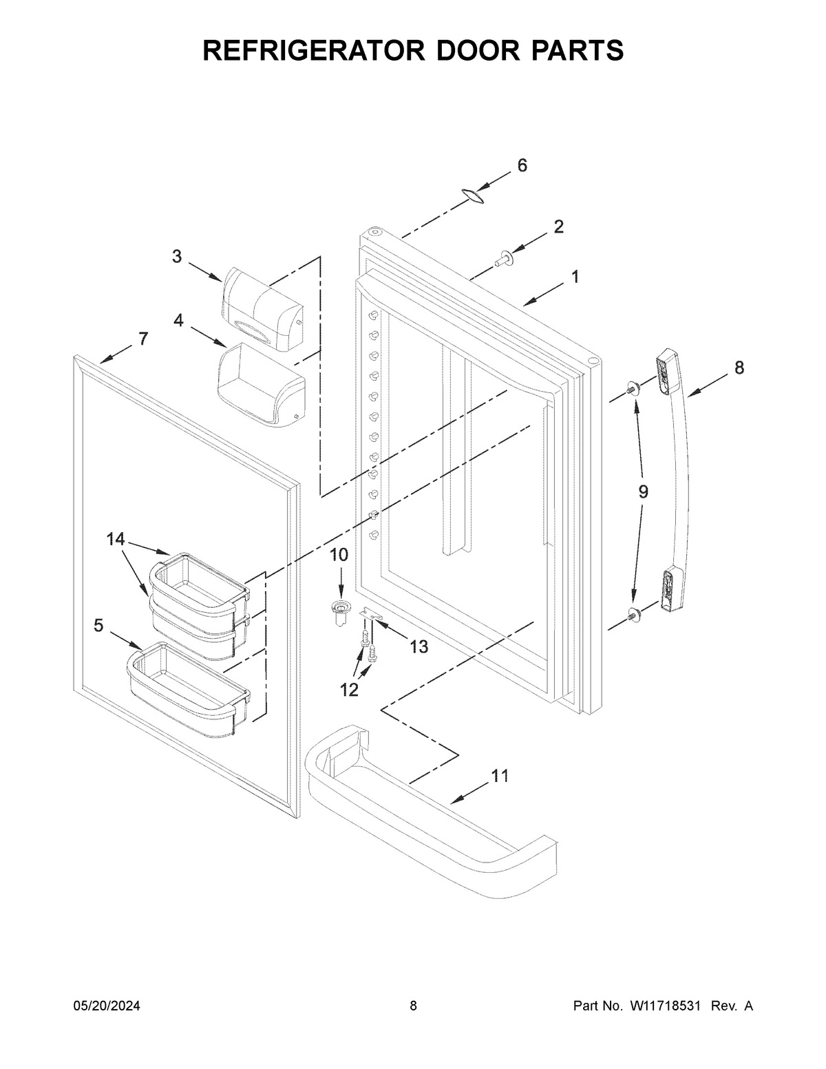 05 - REFRIGERATOR DOOR PARTS
