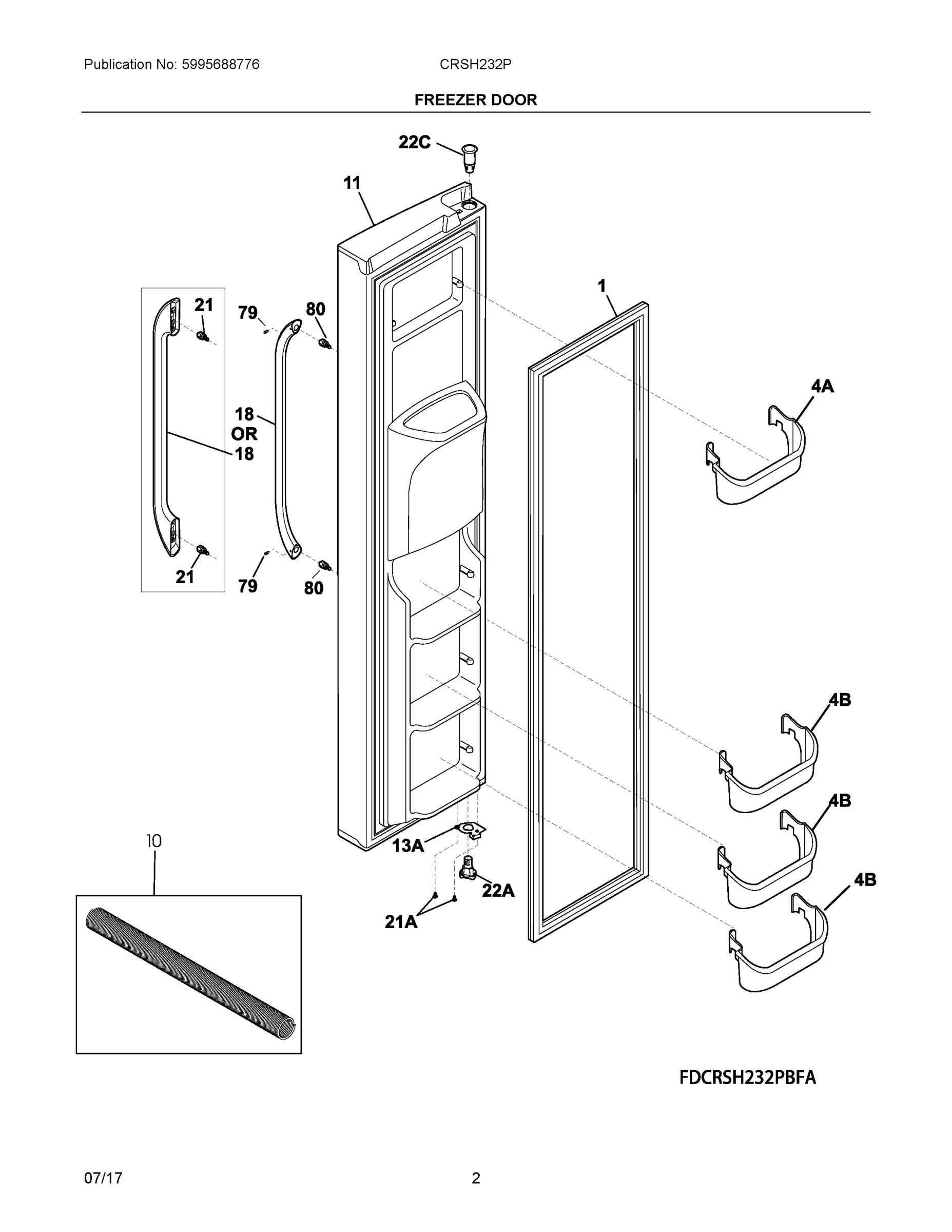 02 - FREEZER DOOR