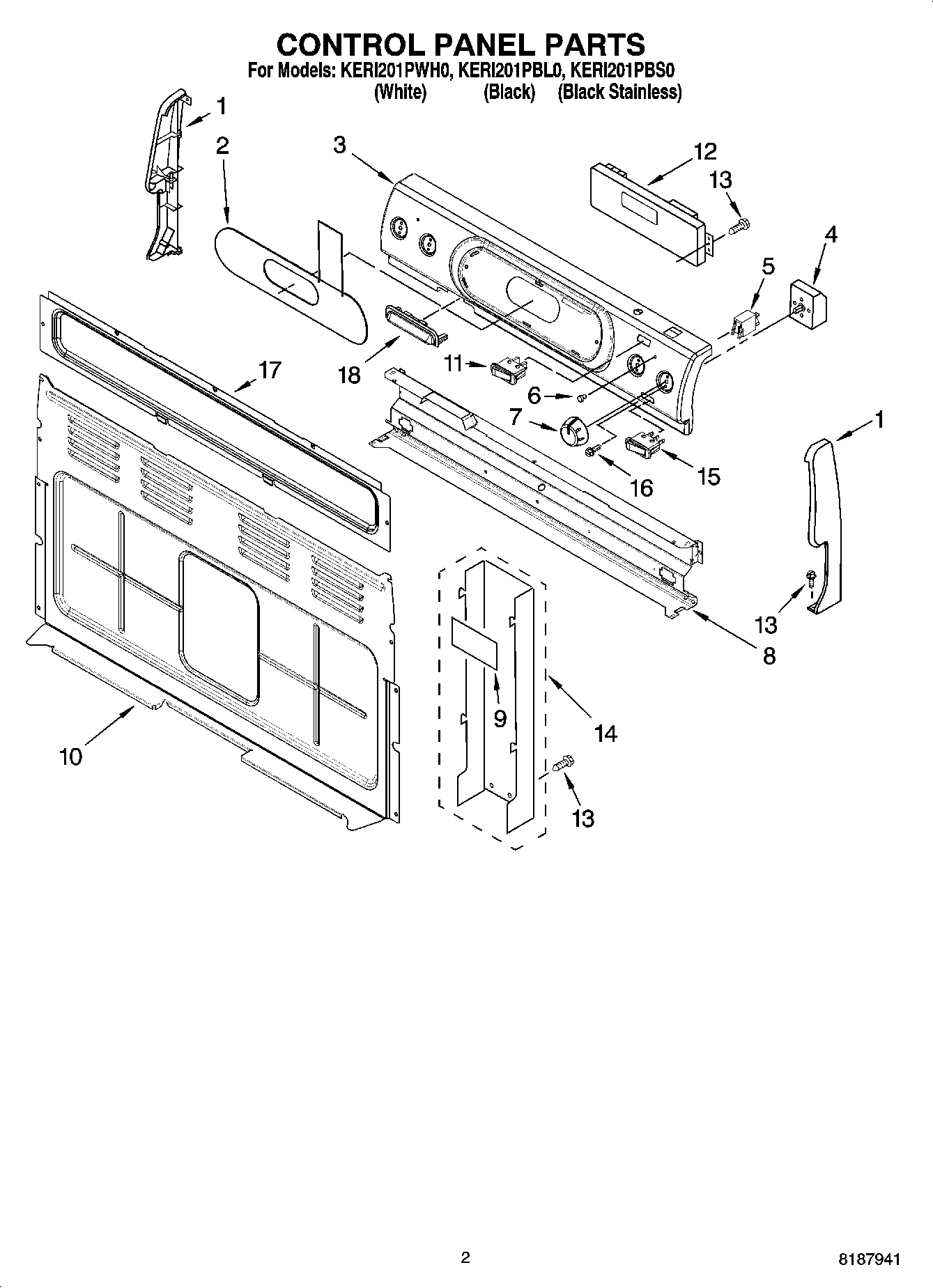 02 - CONTROL PANEL PARTS