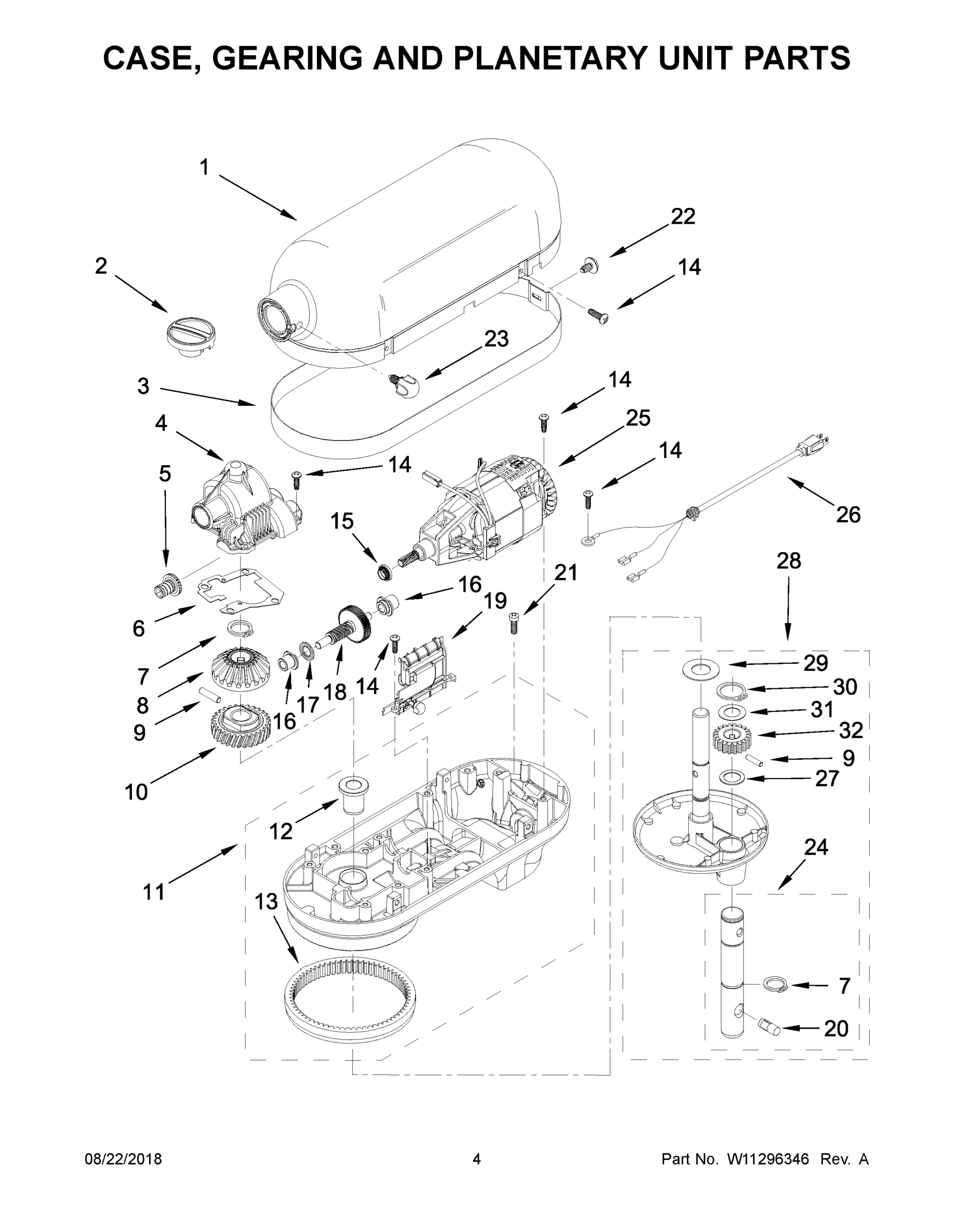 03 - CASE, GEARING AND PLANETARY UNIT PARTS