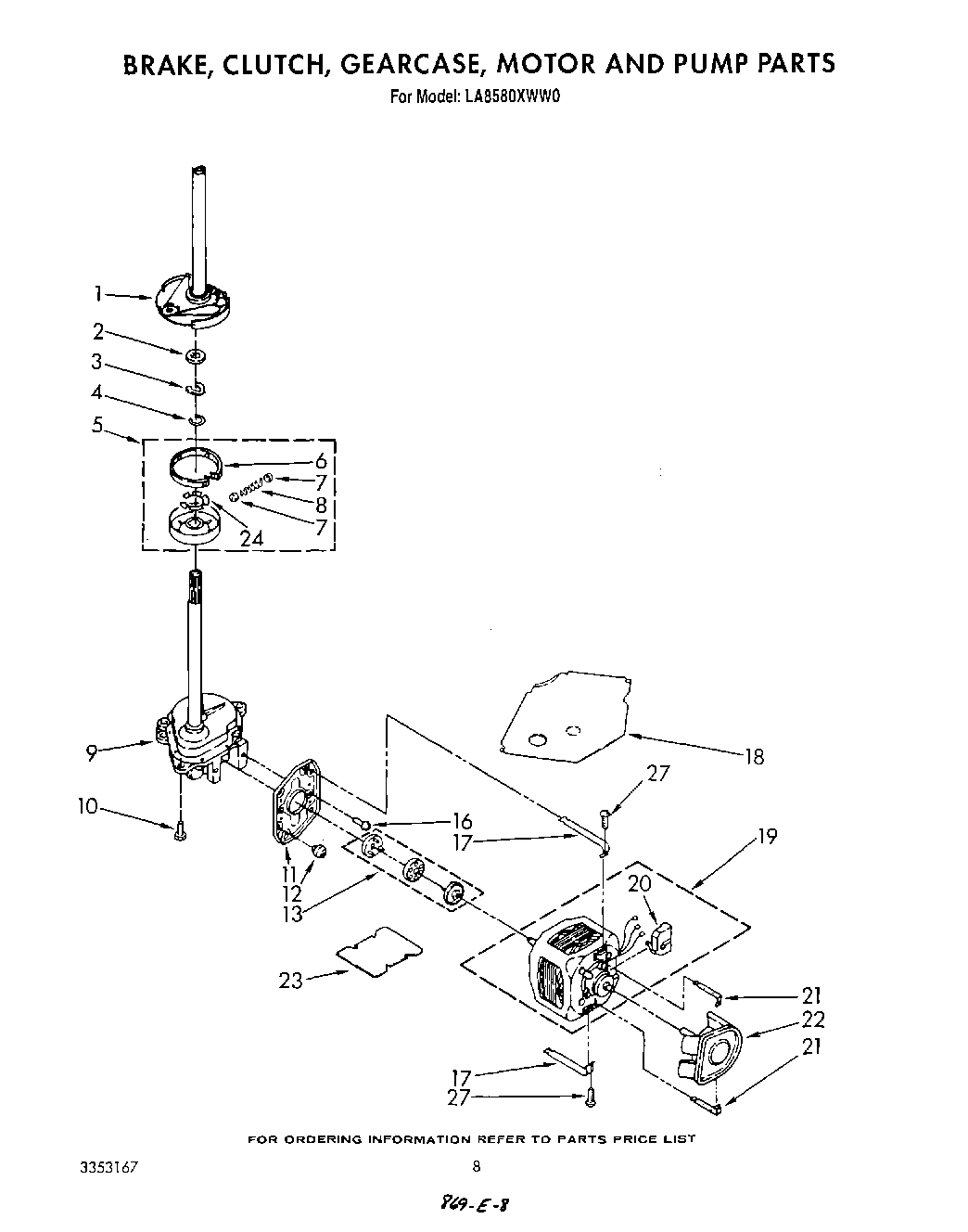 06 - BRAKE, CLUTCH, GEARCASE, MOTOR AND PUMP