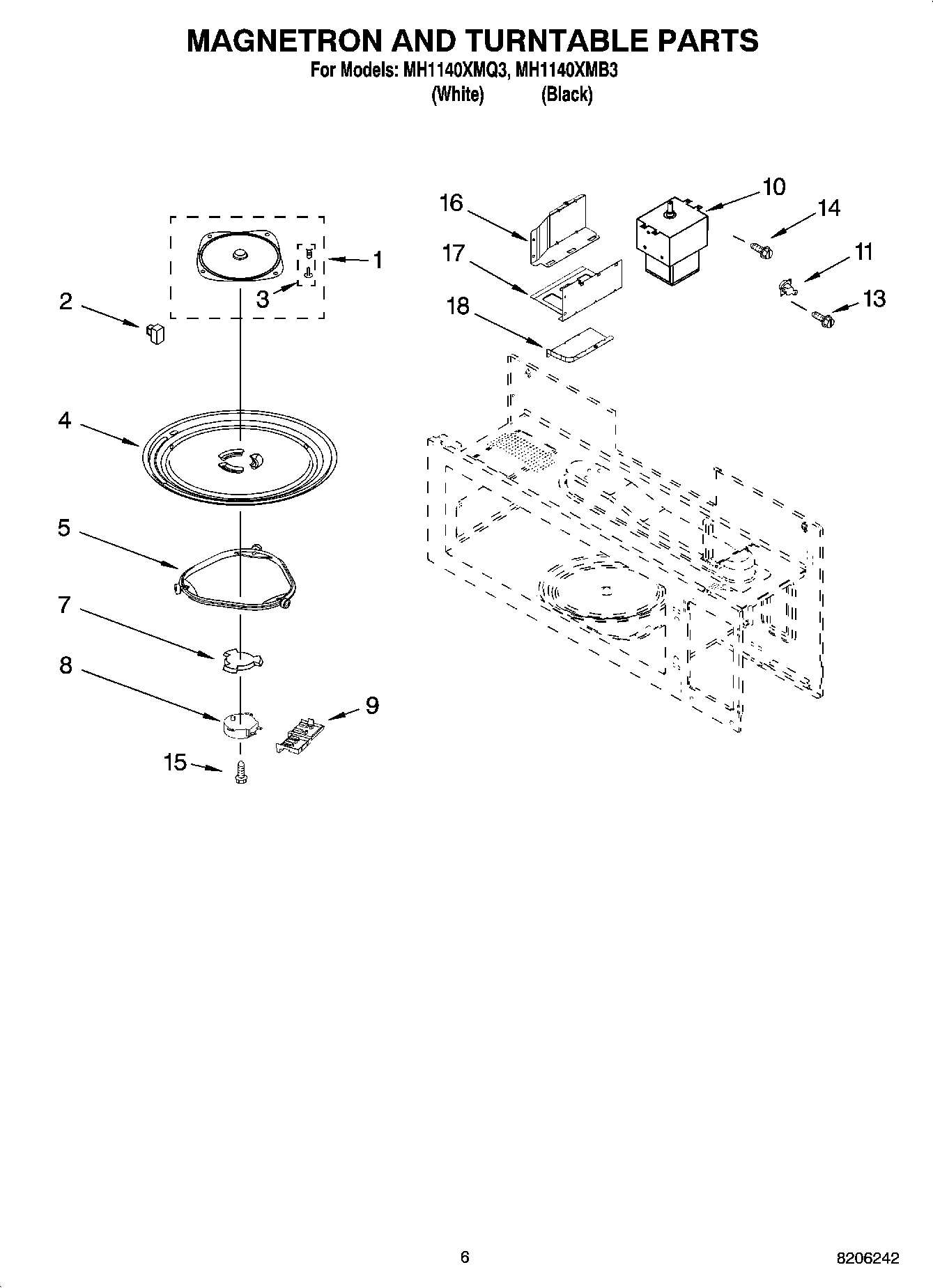 05 - MAGNETRON AND TURNTABLE PARTS