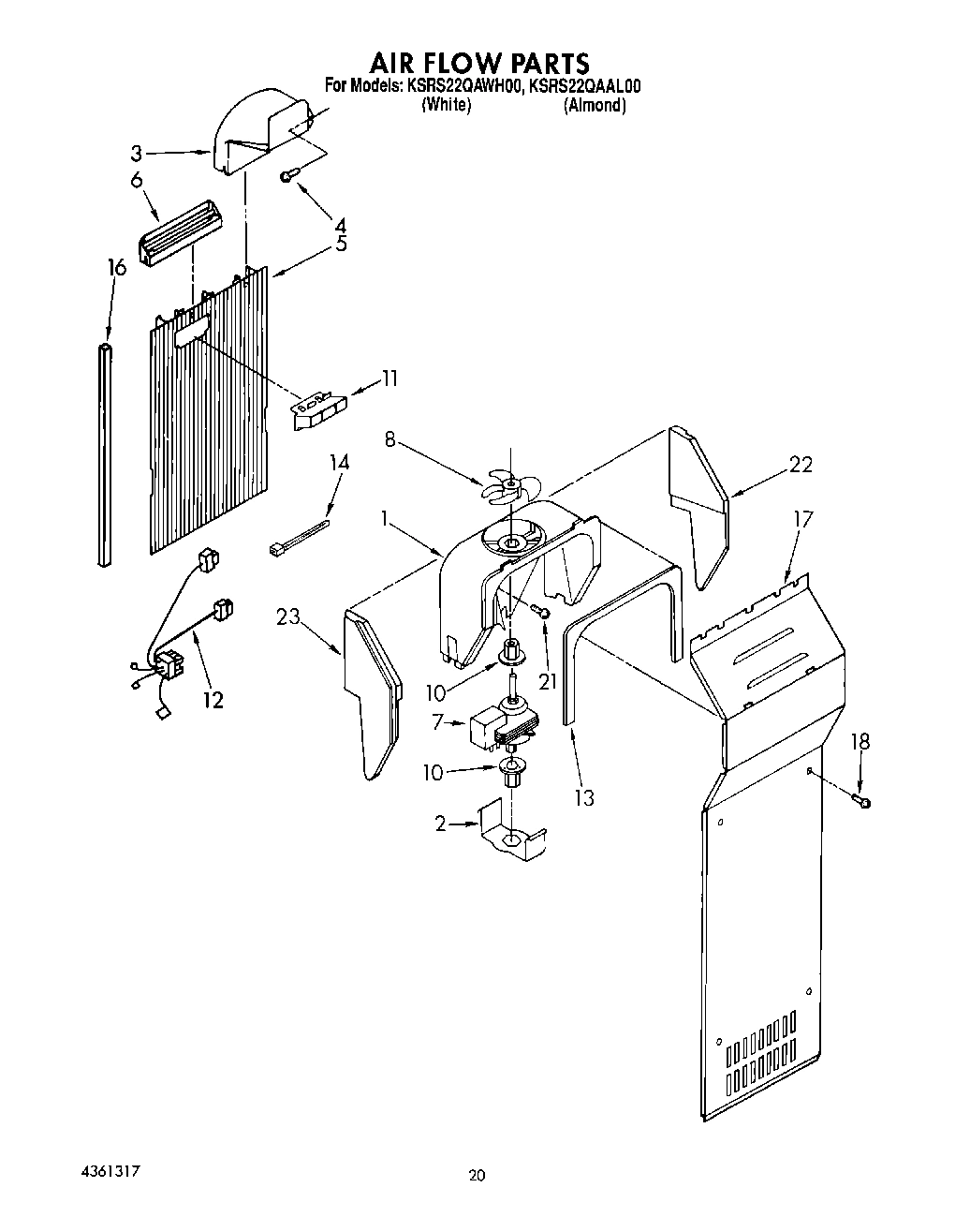 13 - AIR FLOW CONT., LIT/OPTIONAL
