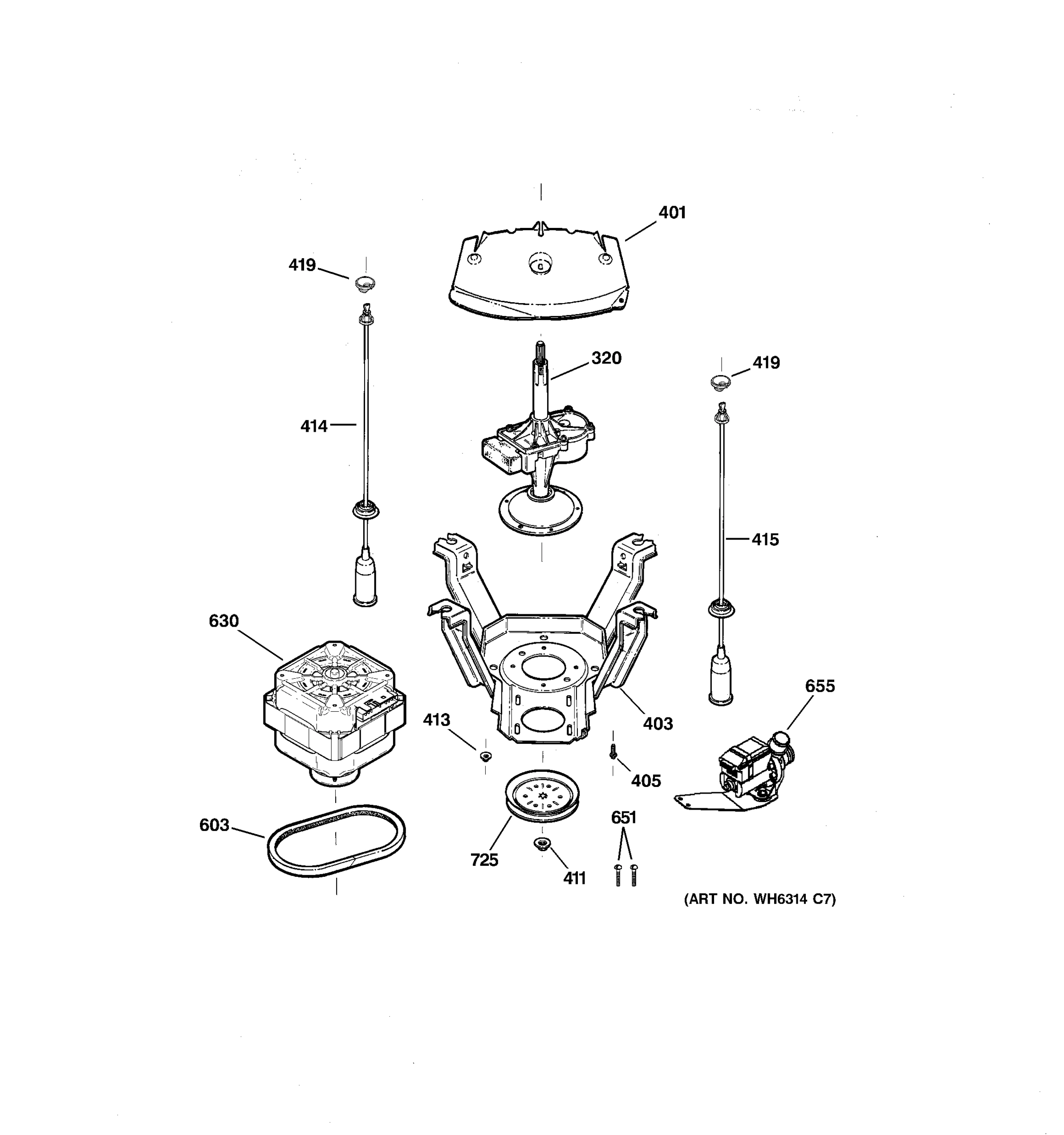 SUSPENSION, PUMP & DRIVE COMPONENTS