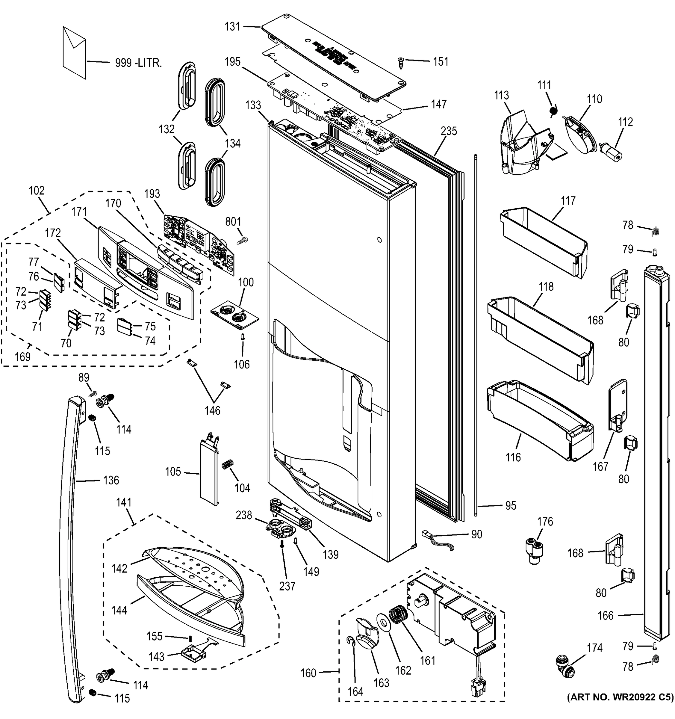 DISPENSER DOOR