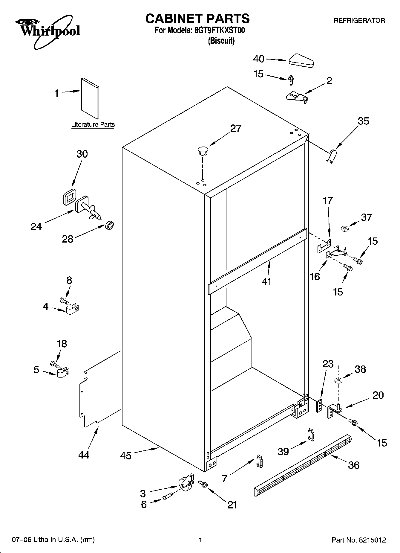 01 - CABINET PARTS