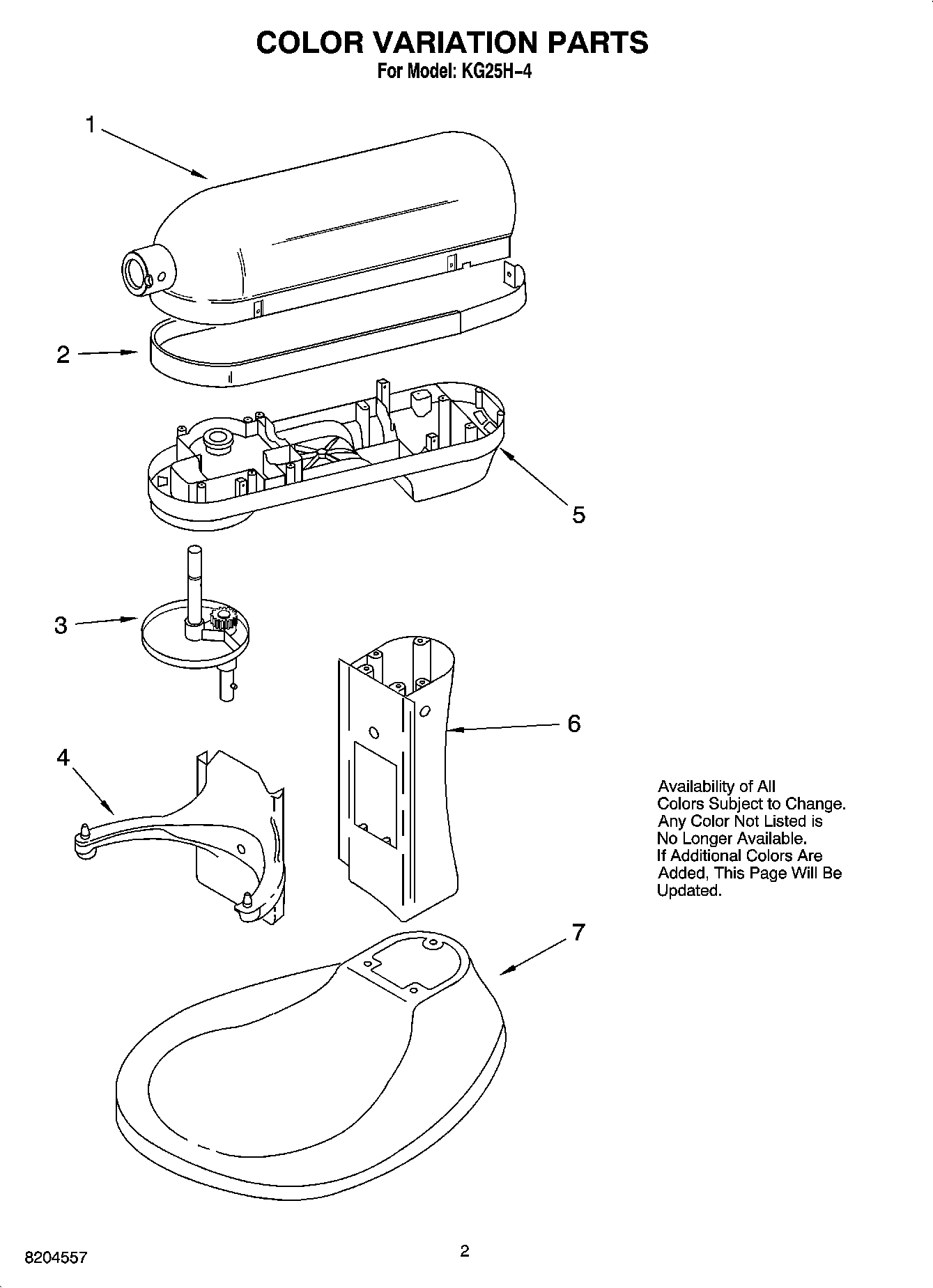 01 - COLOR VARIATION PARTS