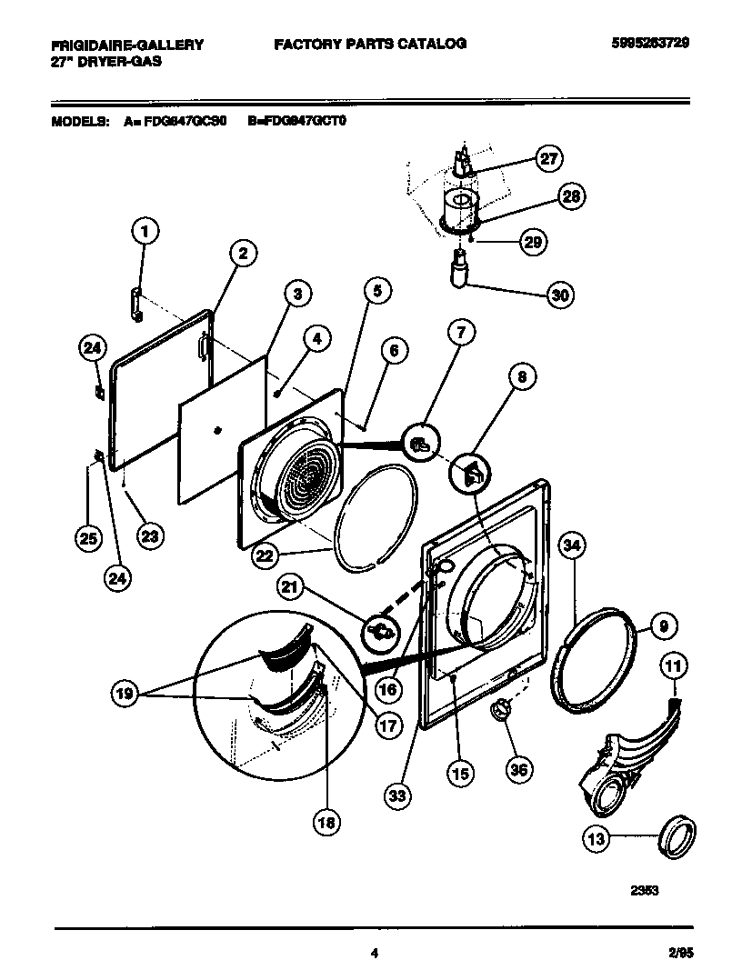 03 - DOOR, FRONT PANEL, LINT FILTER