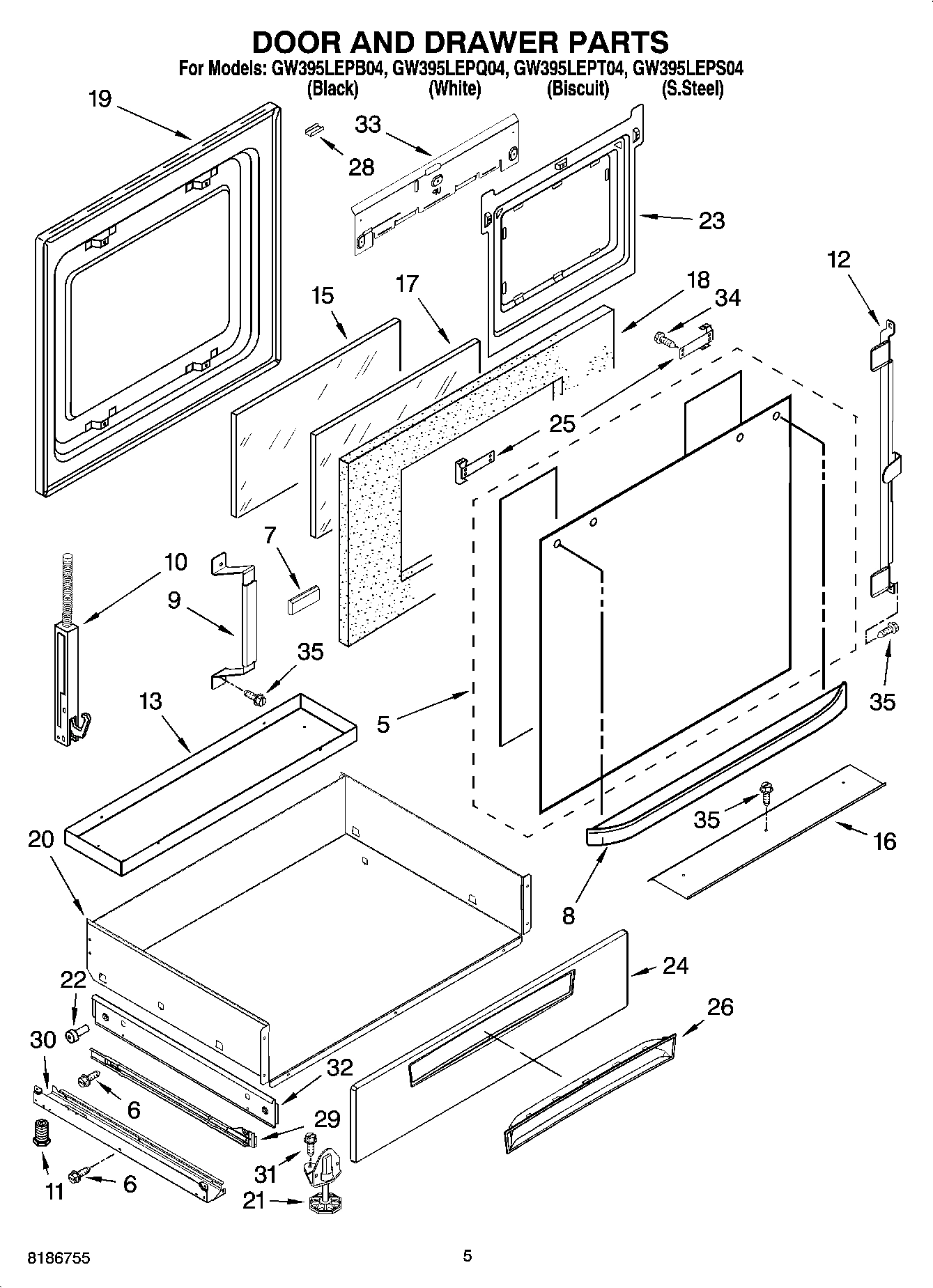 04 - DOOR AND DRAWER PARTS