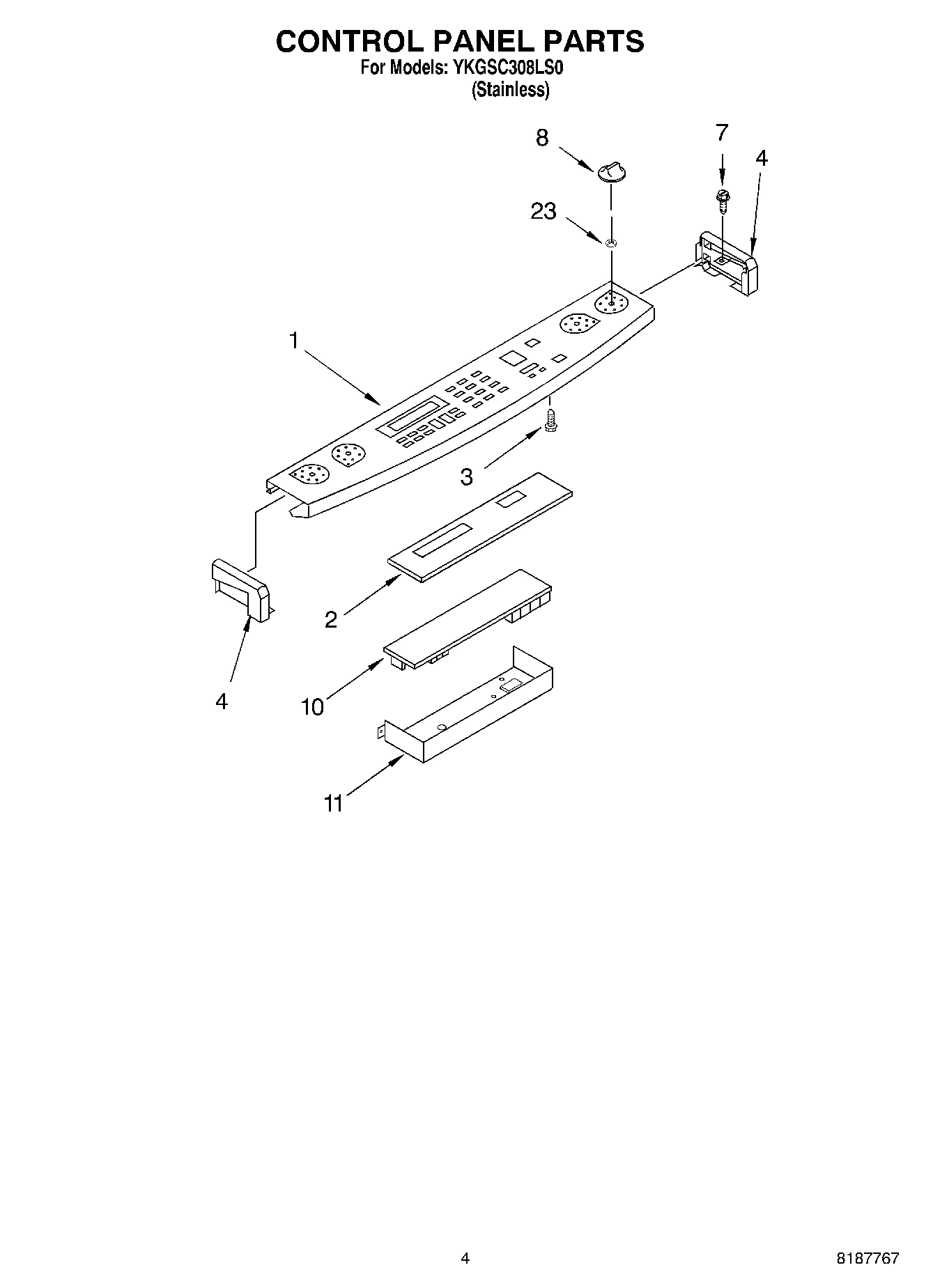 03 - CONTROL PANEL PARTS
