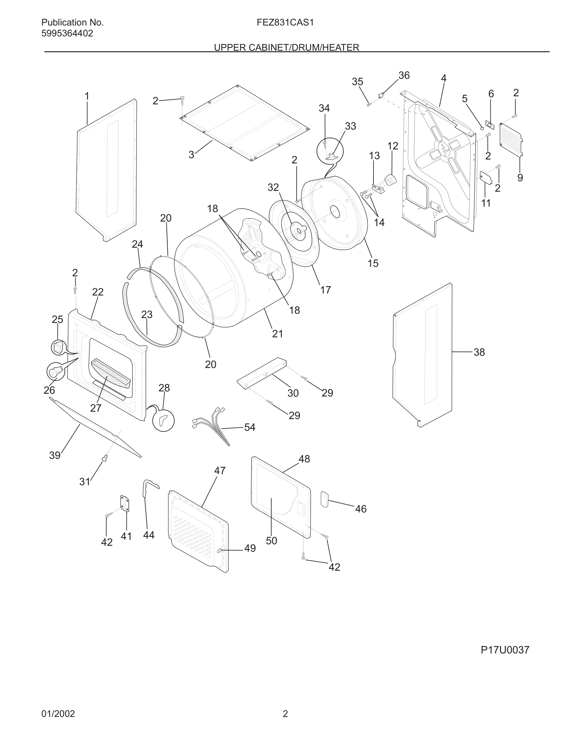 03 - UPPER CABINET/DRUM/HEATER