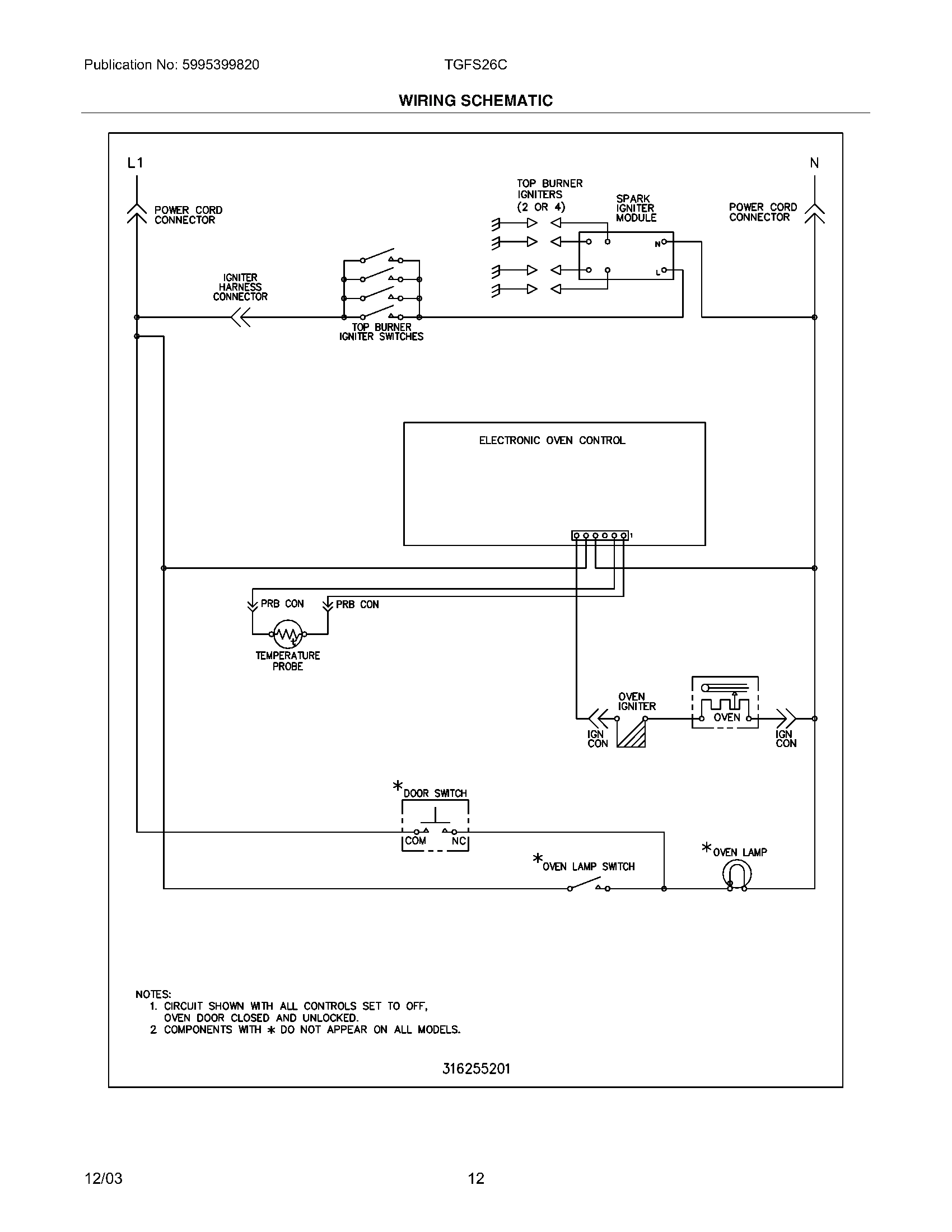 12 - WIRING SCHEMATIC