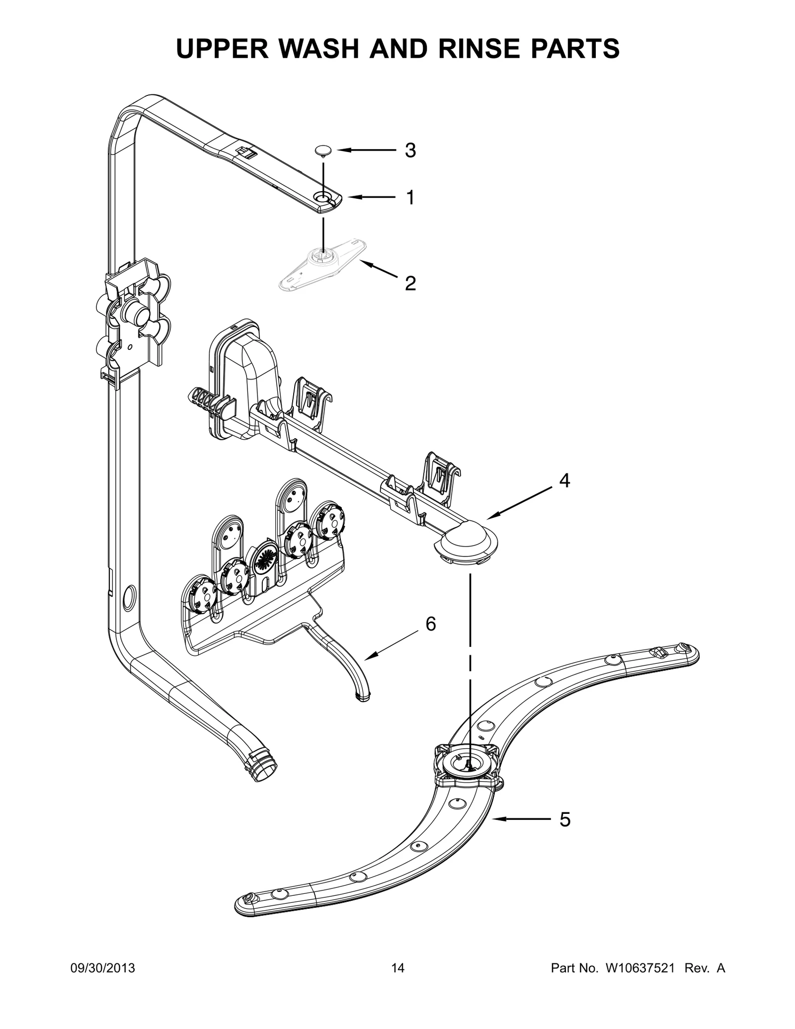 UPPER WASH AND RINSE PARTS