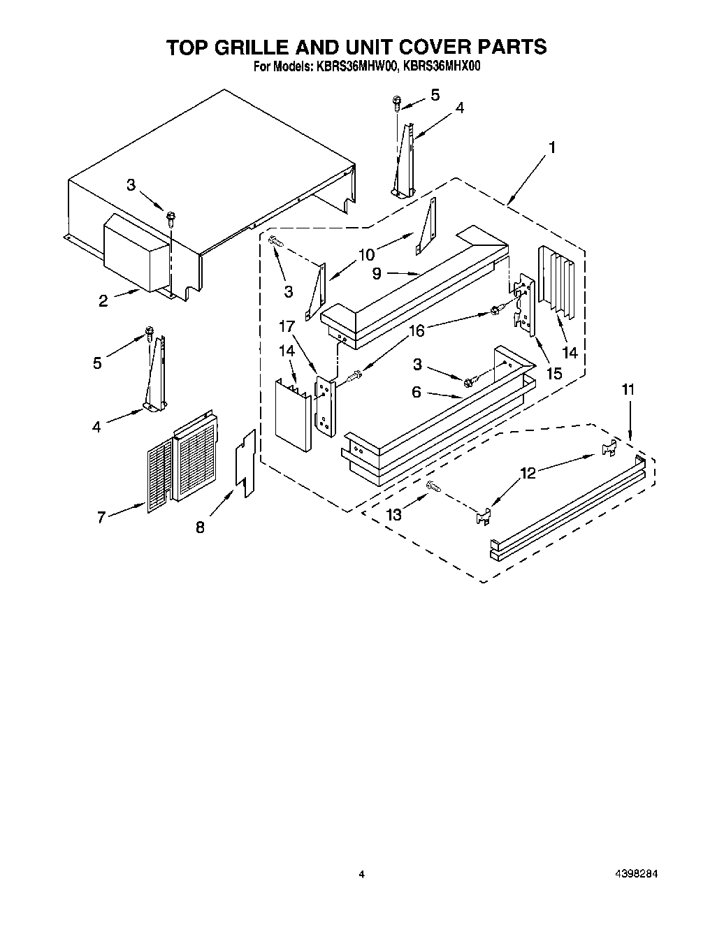 03 - TOP GRILLE AND UNIT COVER