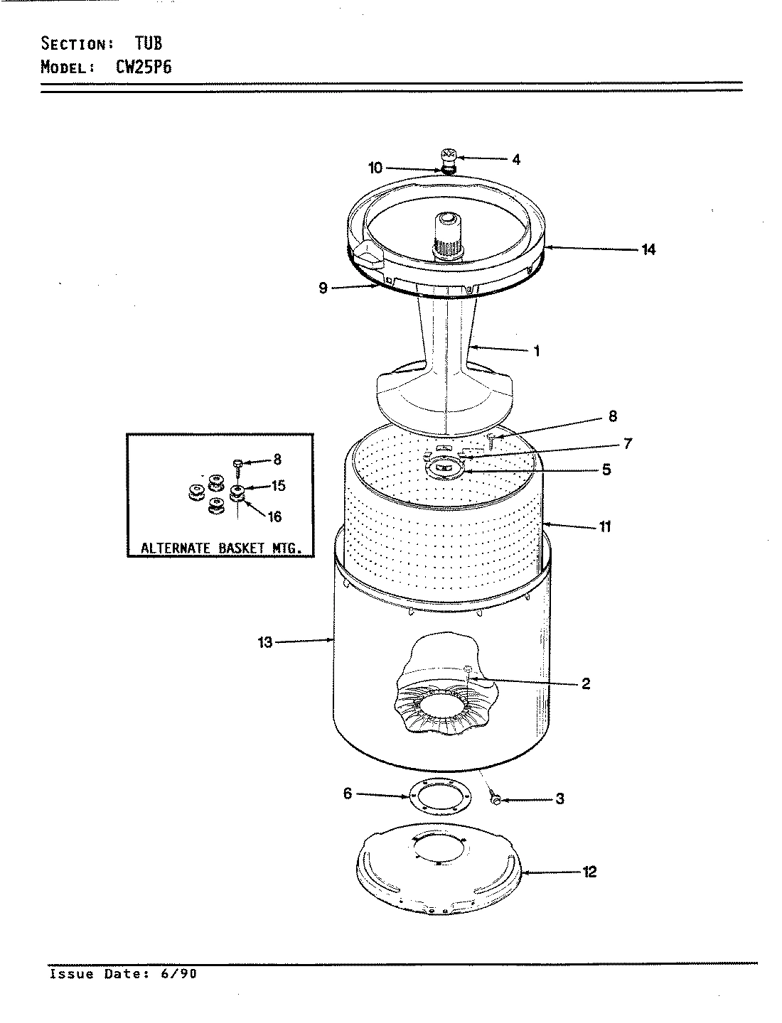 15 - TUB PARTS (REV. E)