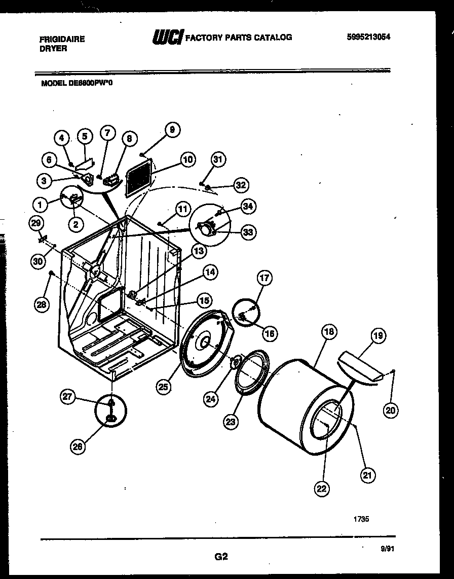 02 - CABINET AND COMPONENT PARTS