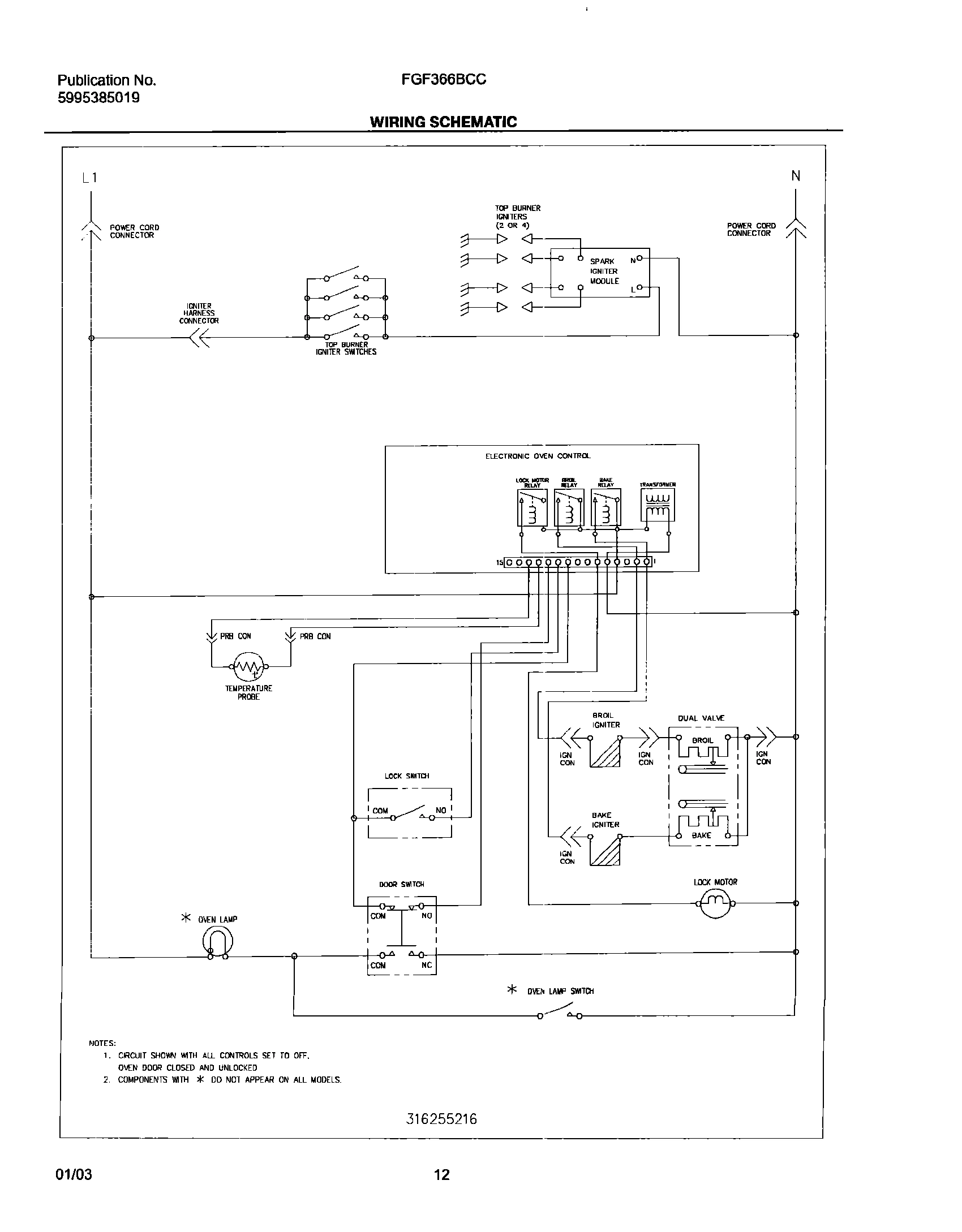 12 - WIRING SCHEMATIC