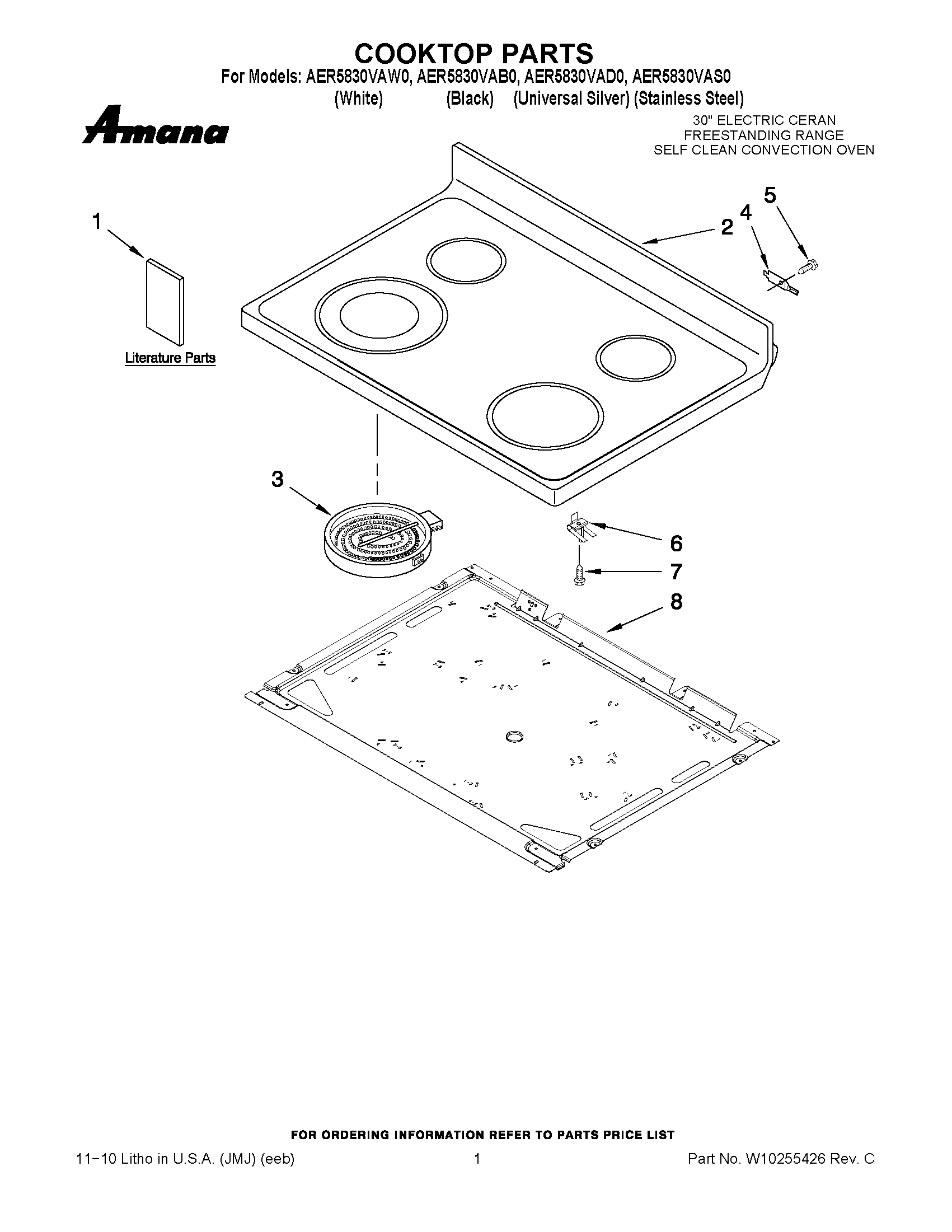 01 - COOKTOP PARTS