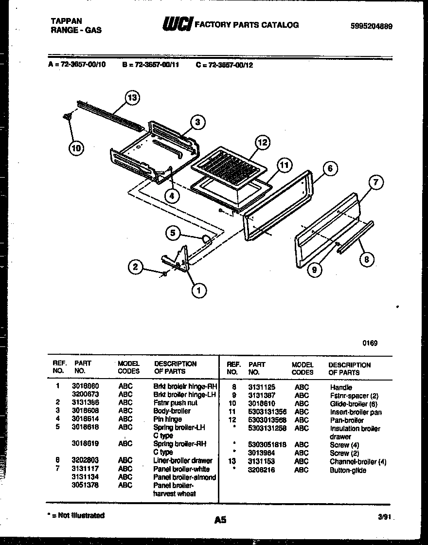 05 - BROILER DRAWER PARTS