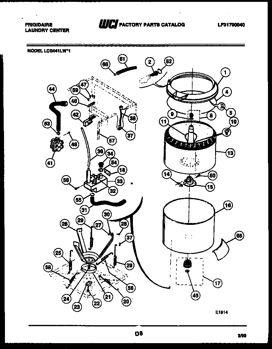 05 - TUBS, WATER VALVE AND LID SWITCH