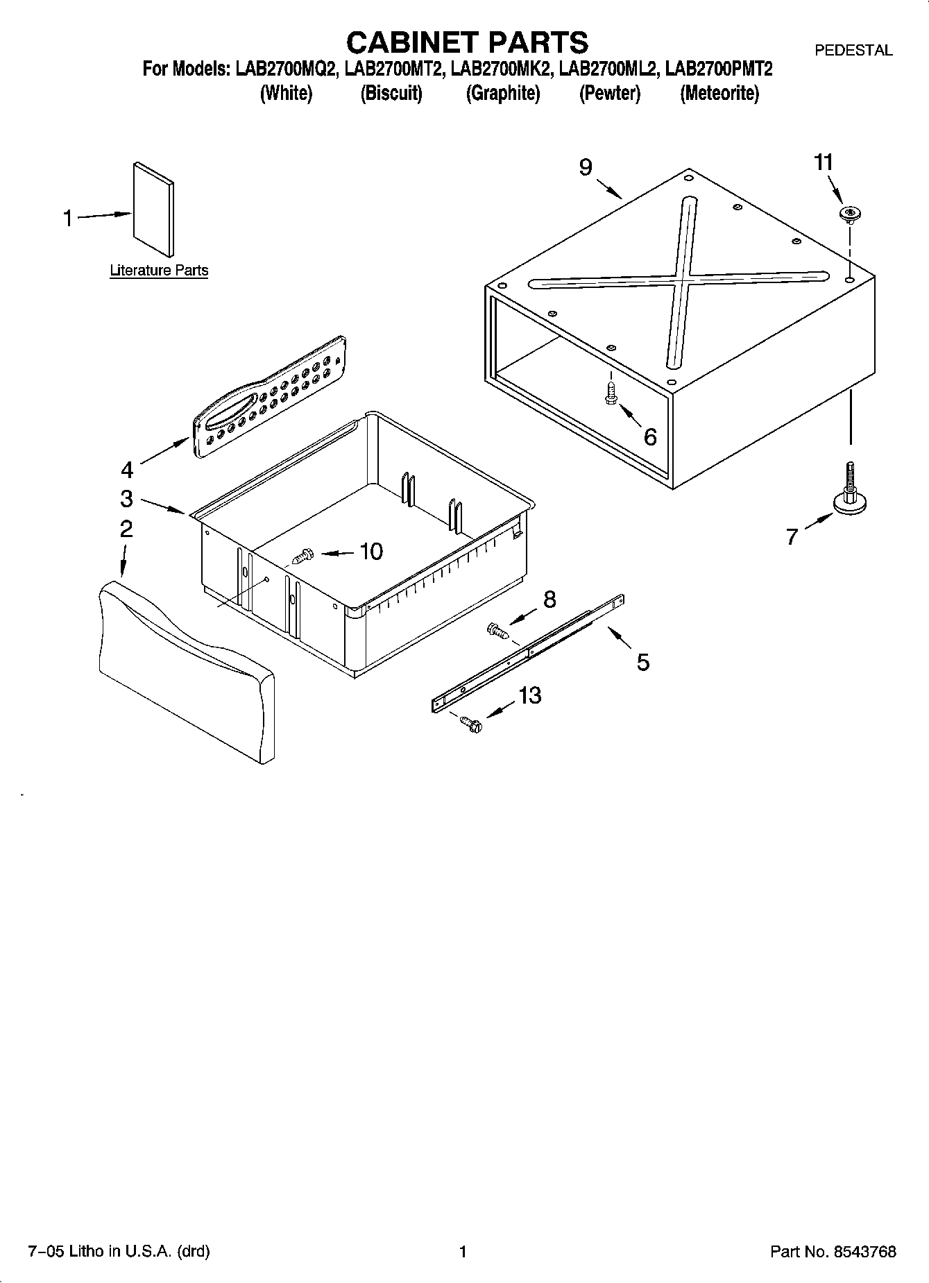 01 - CABINET PARTS