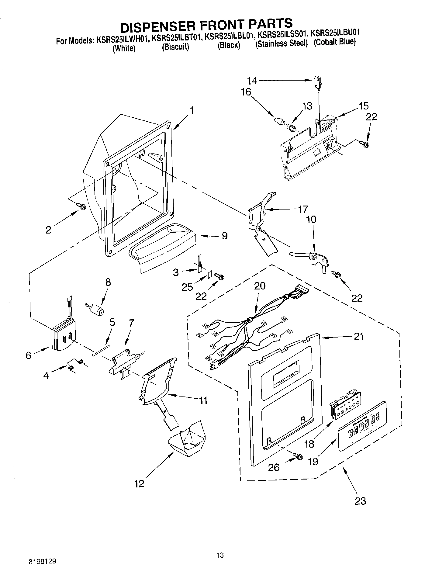 08 - DISPENSER FRONT PARTS