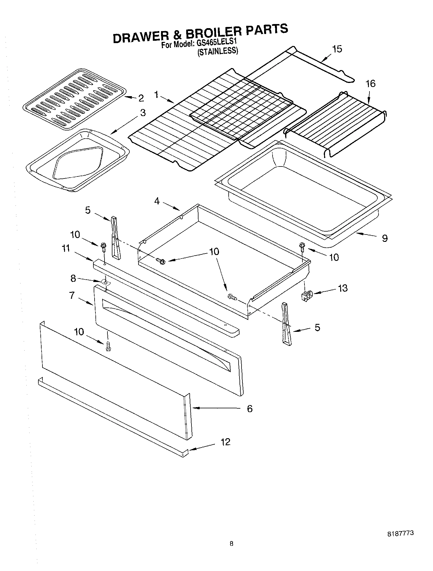 06 - DRAWER & BROILER PARTS, MISCELLANEOUS PARTS