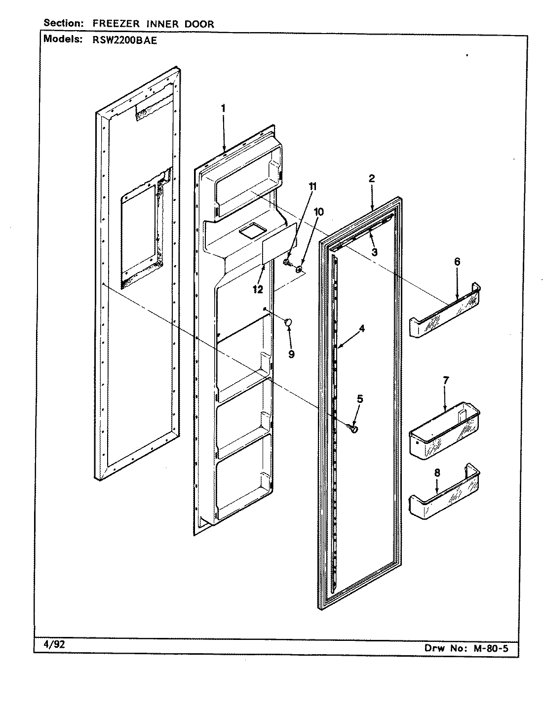 02 - FREEZER INNER DOOR