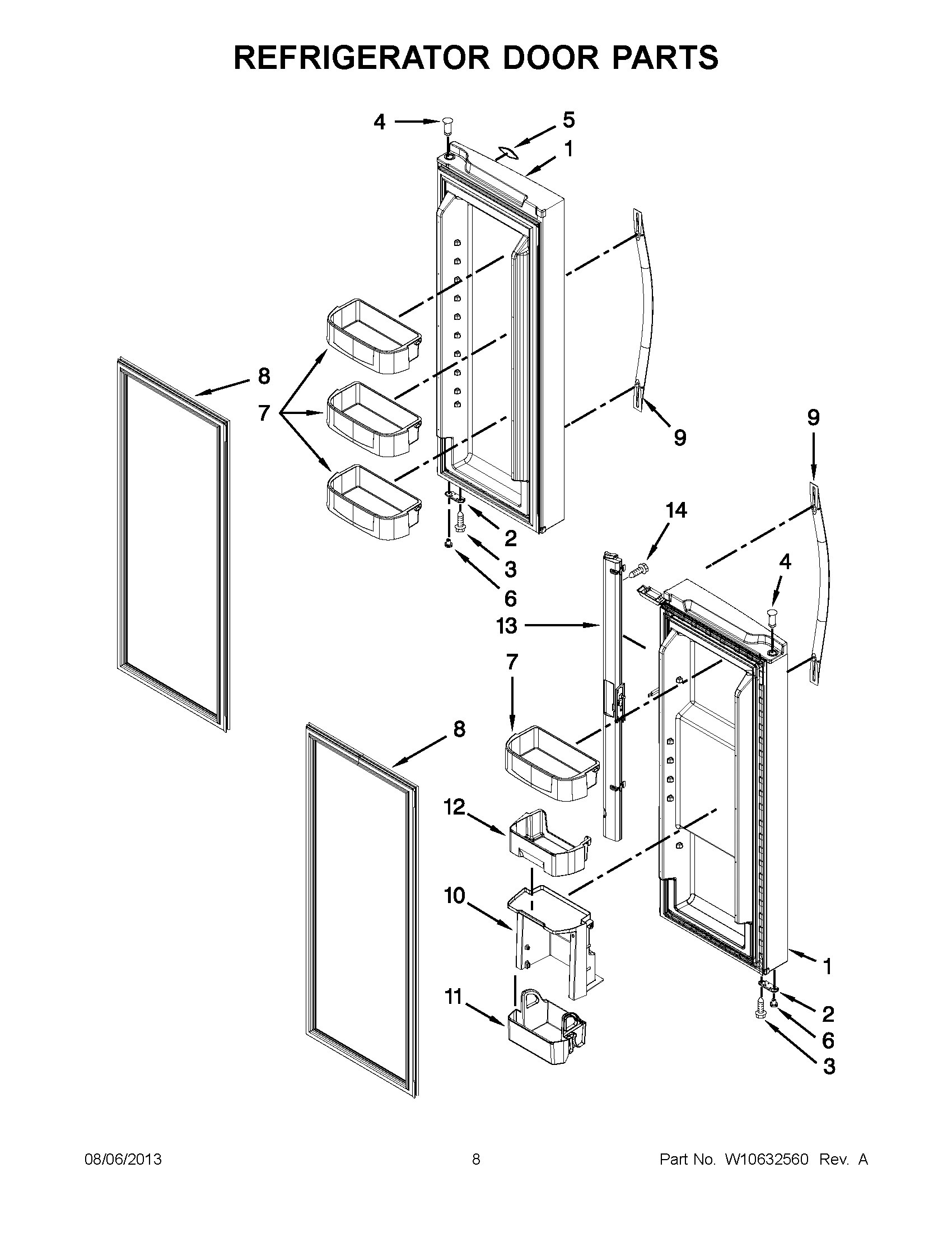 04 - REFRIGERATOR DOOR PARTS