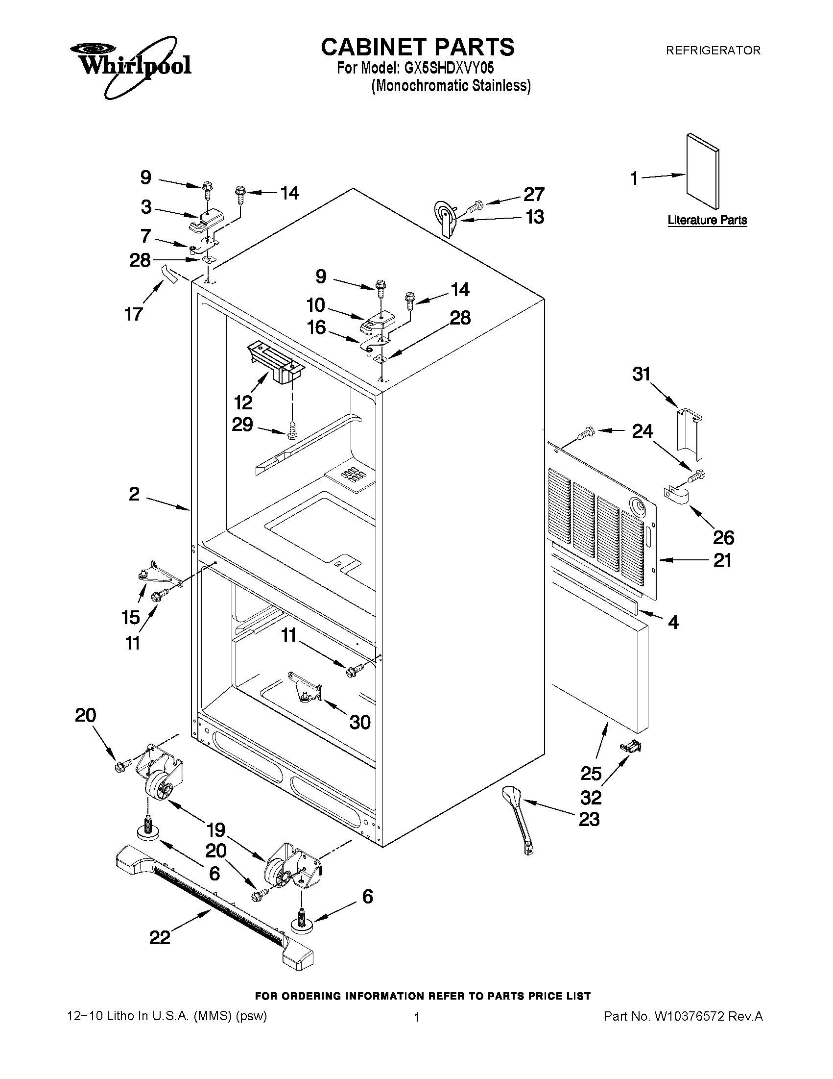 01 - CABINET PARTS