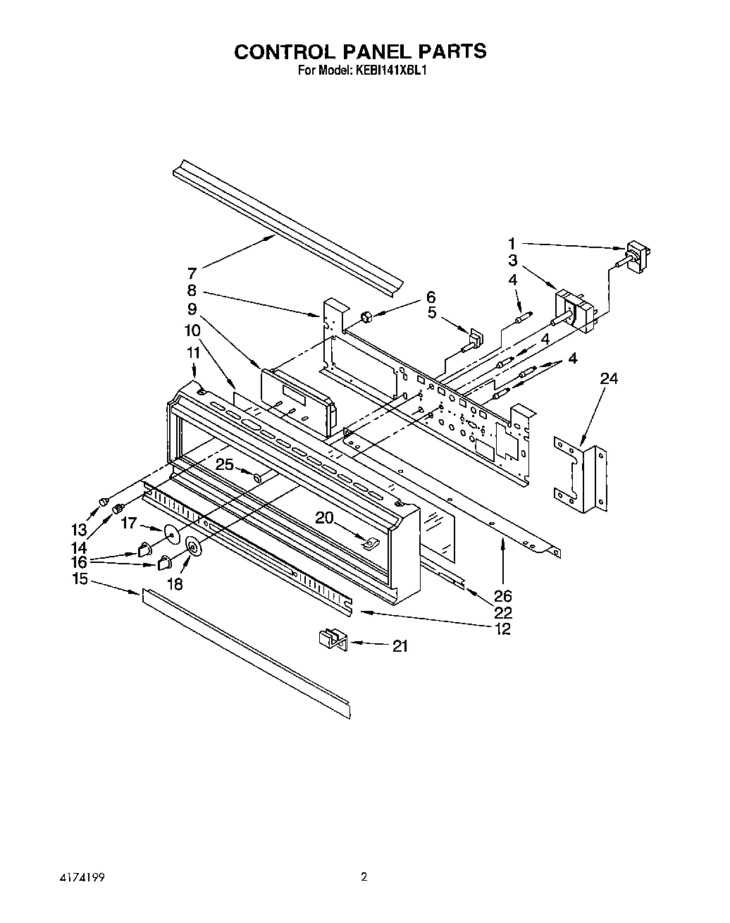 02 - CONTROL PANEL, LIT/OPTIONAL