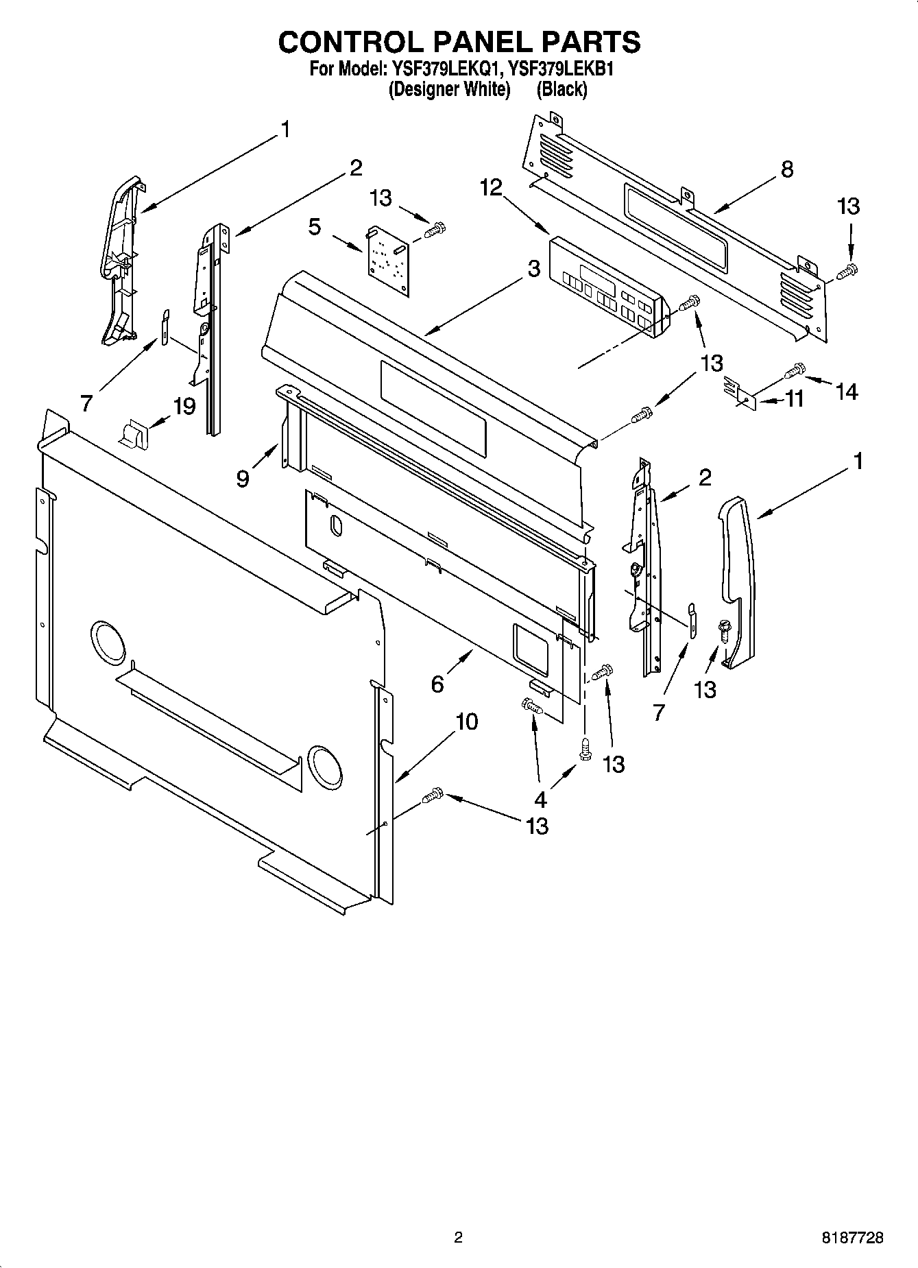 02 - CONTROL PANEL PARTS