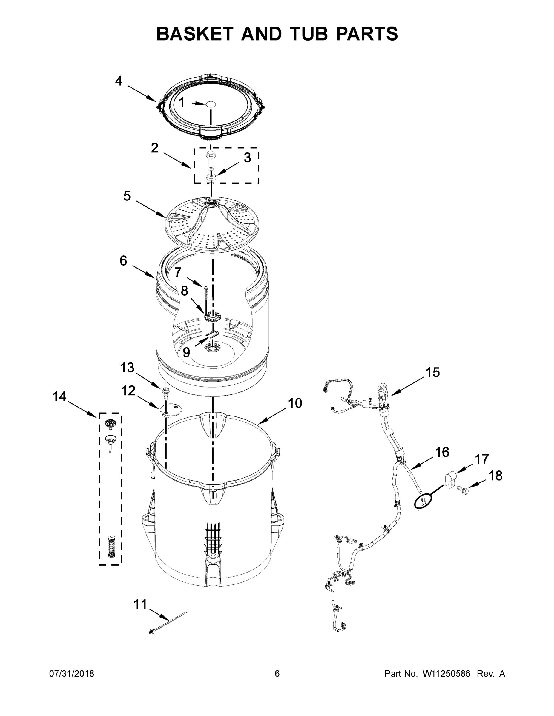 04 - BASKET AND TUB PARTS