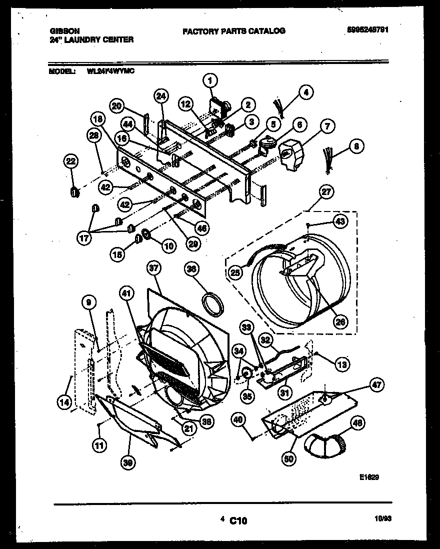 03 - CONTROL, DRUM AND BLOWER PARTS