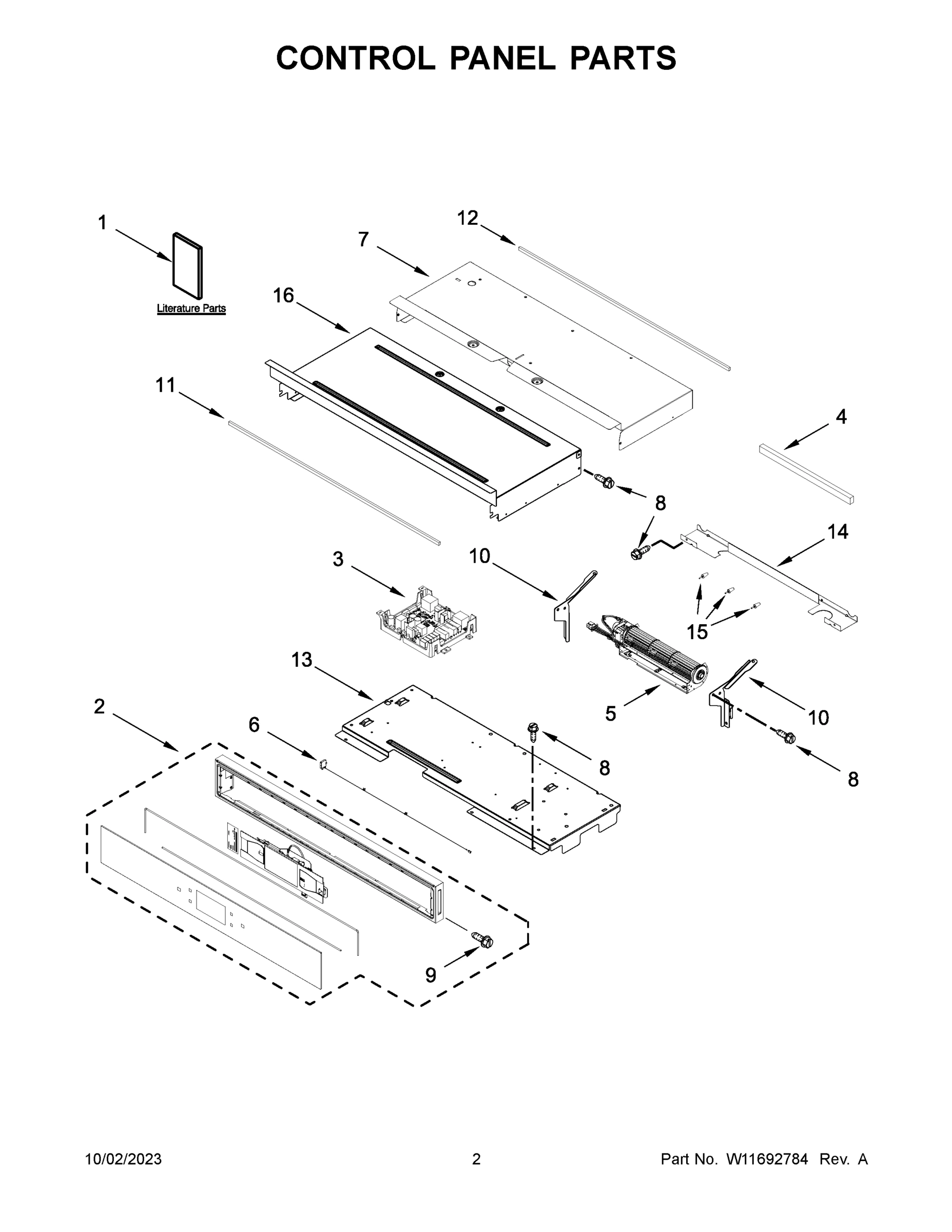 02 - CONTROL PANEL PARTS