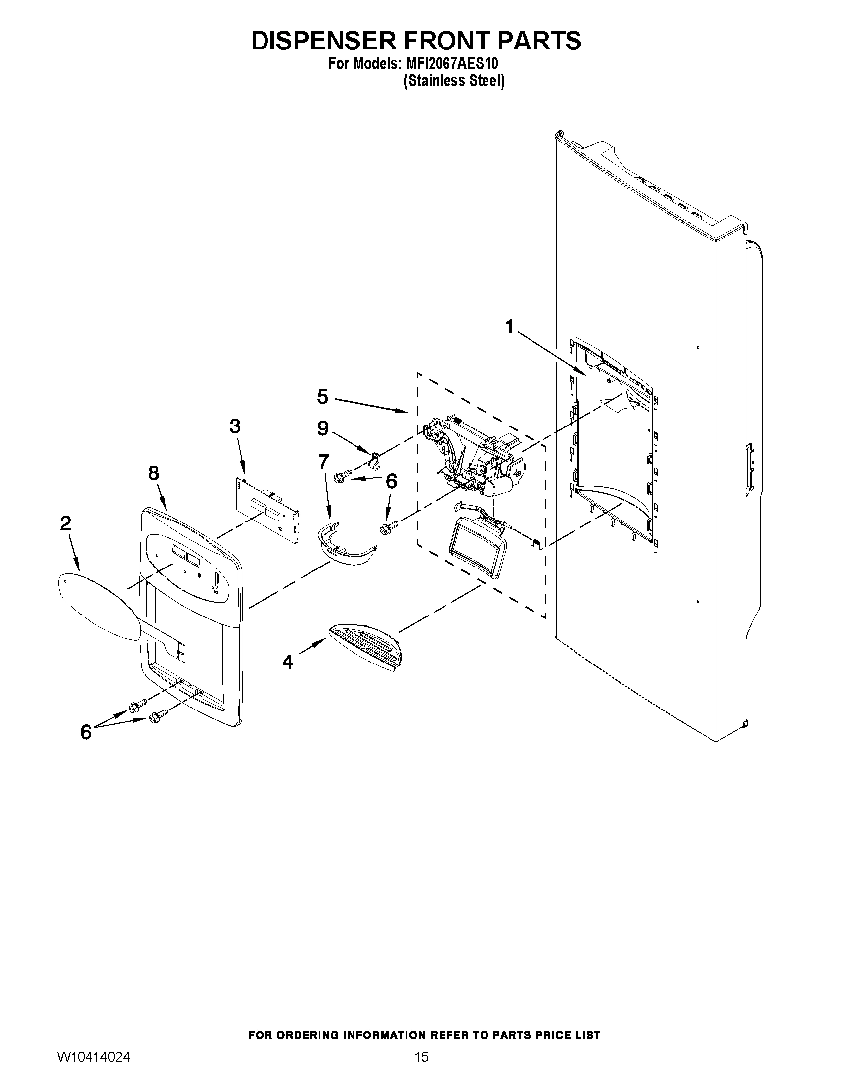 08 - DISPENSER FRONT PARTS