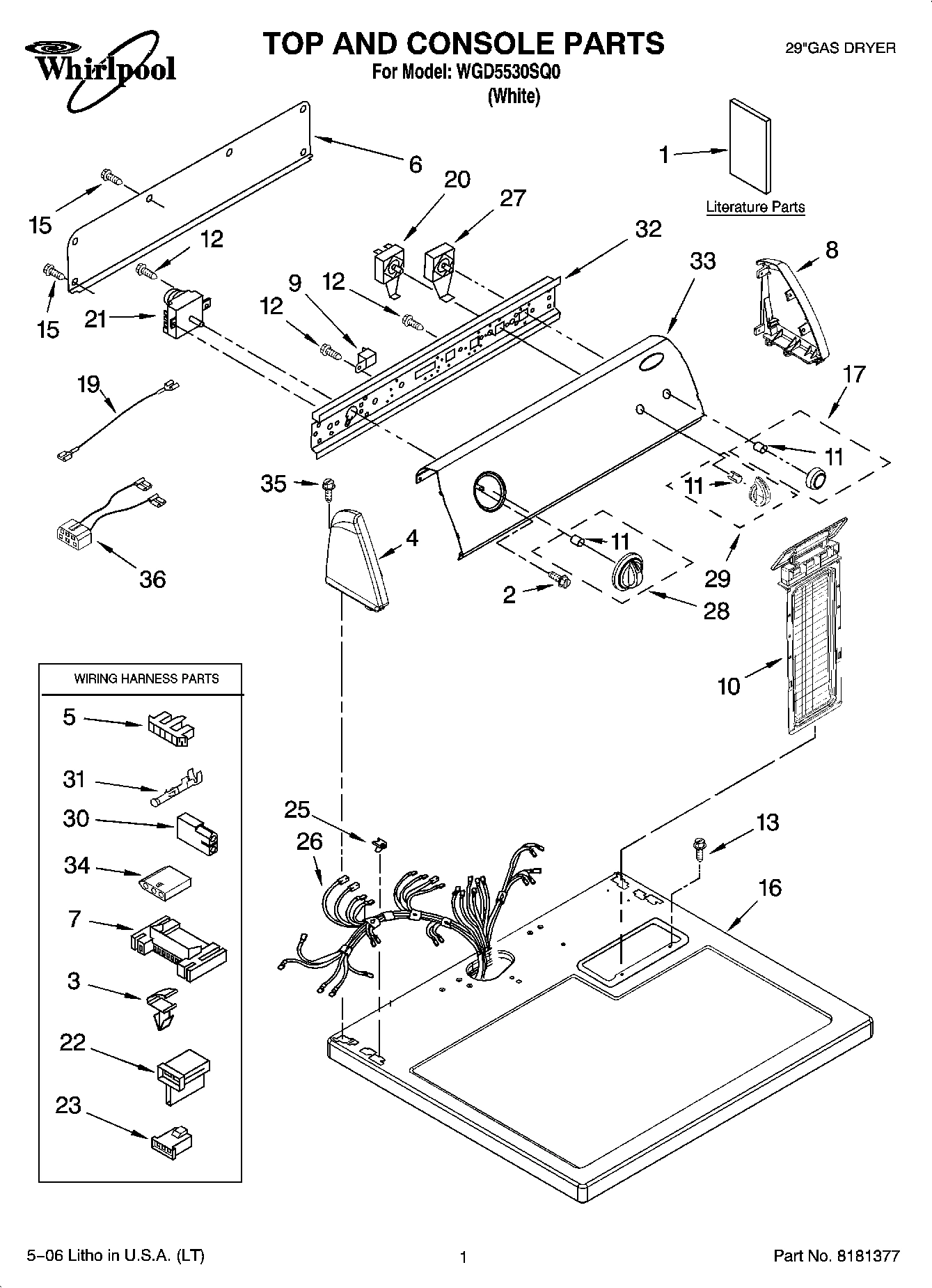 01 - TOP AND CONSOLE PARTS